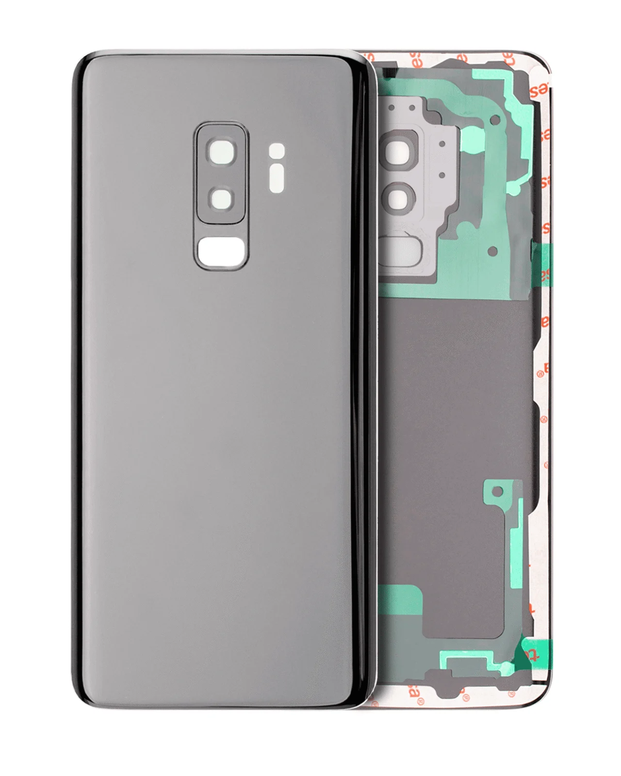 Back Cover Glass With Camera Lens For Samsung Galaxy S9 Plus (No Logo) (Aftermarket Plus) (Titanium Gray) - Image 7
