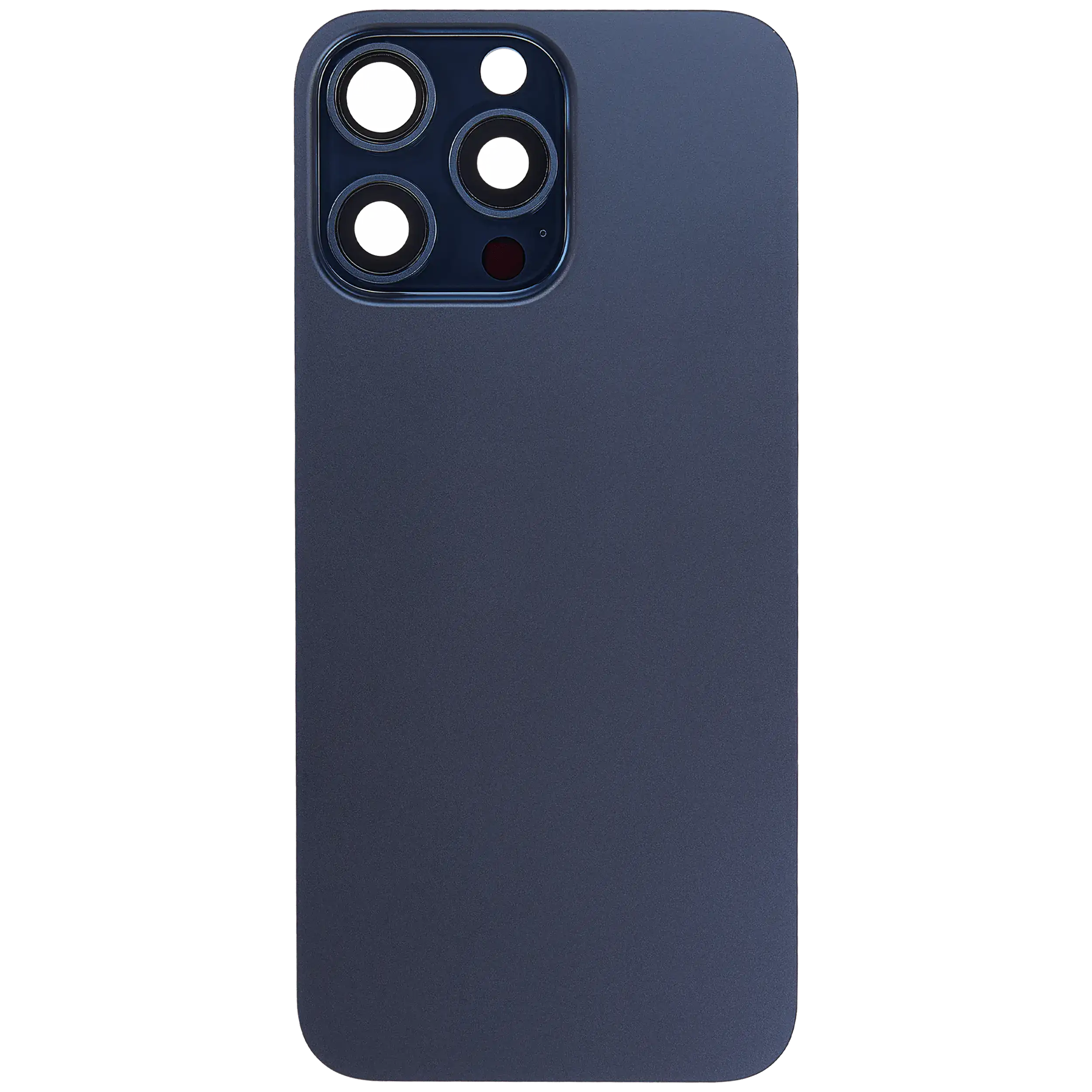 Back Glass w/ MagSafe Magnet For iPhone 15 Pro Max (No Logo) (Aftermarket) (Blue Titanium) - Image 3