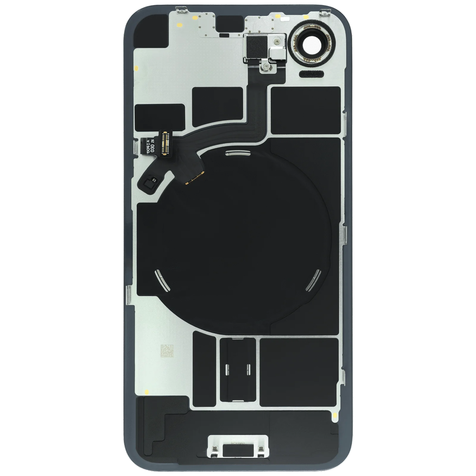 Back Glass w/ MagSafe Magnet & NFC & Flashlight Flex Compatible For iPhone 17e (Genuine OEM) (White) - Image 4