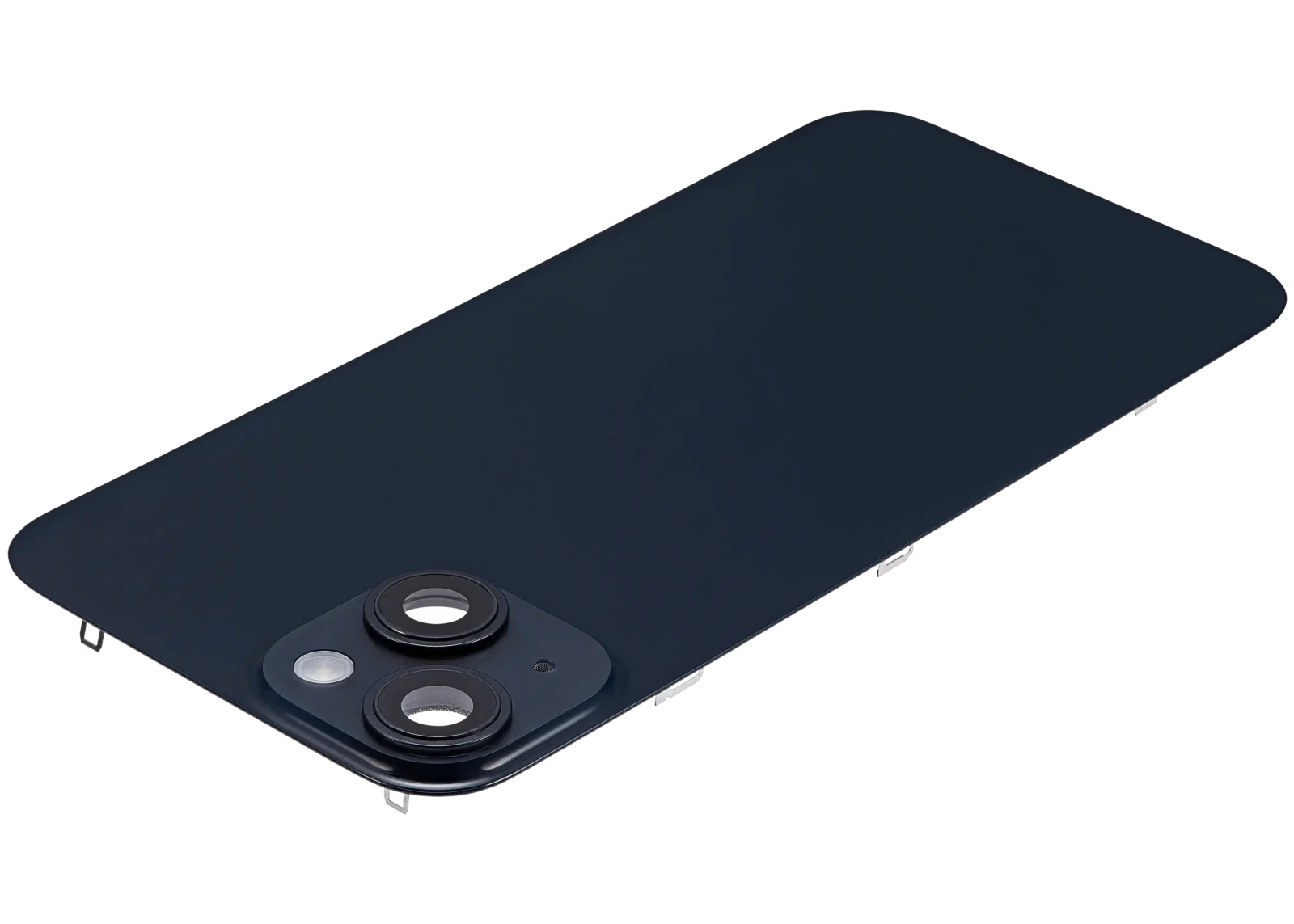 Back Glass w/ MagSafe Magnet & NFC & Flashlight Flex For iPhone 14 (Aftermarket) (No Logo) (Midnight) - Image 5