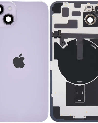 Back Glass w/ MagSafe Magnet & NFC & Flashlight Flex For iPhone 14 Plus (Service Pack) (Purple)