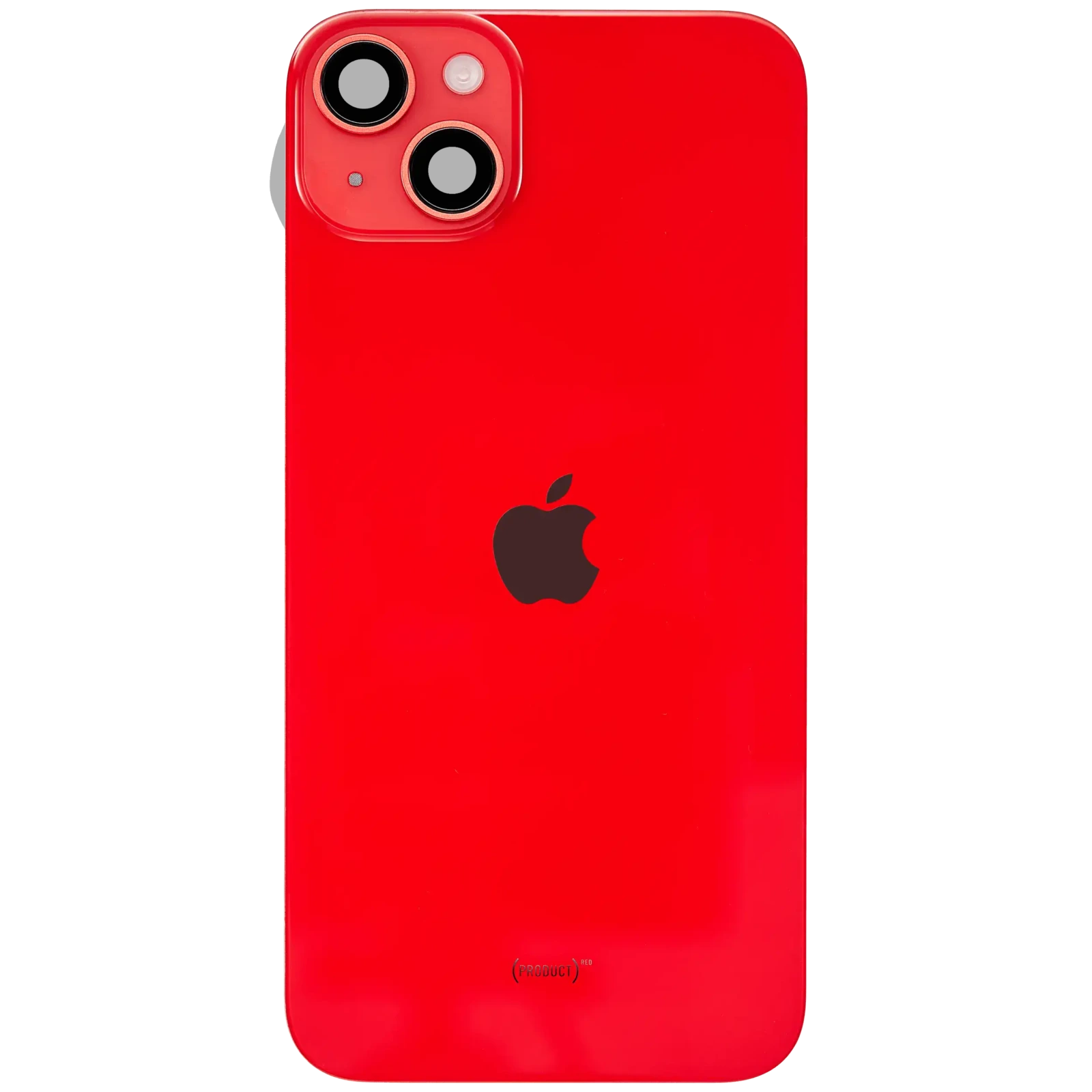 Back Glass w/ MagSafe Magnet & NFC & Flashlight Flex For iPhone 14 Plus (Service Pack) (Red) - Image 3
