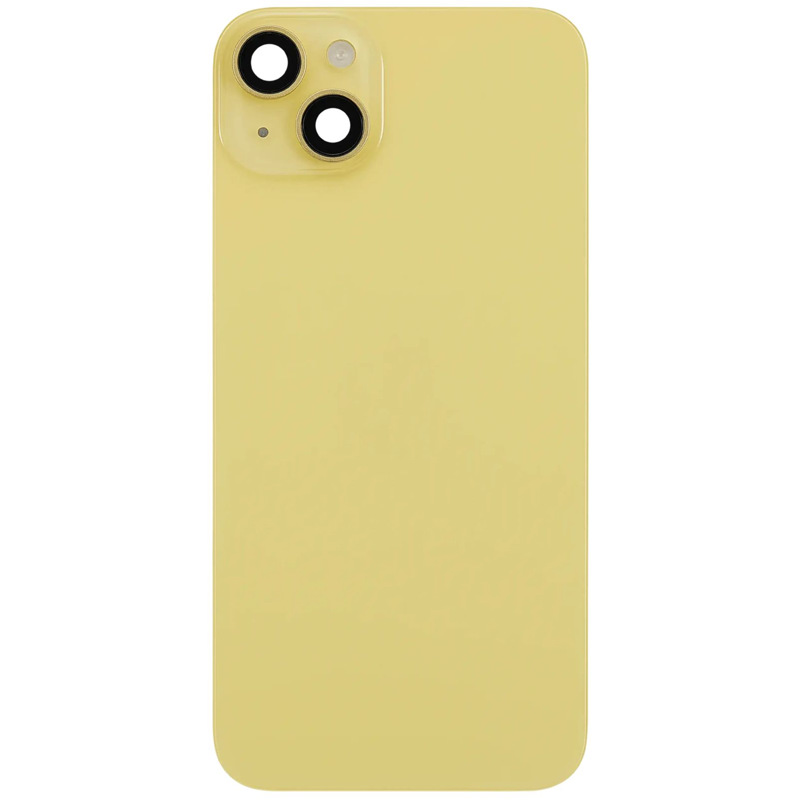 Back Glass w/ MagSafe Magnet & NFC & Flashlight Flex For iPhone 14 Plus (Used OEM Pull: Grade B) (Yellow) - Image 3