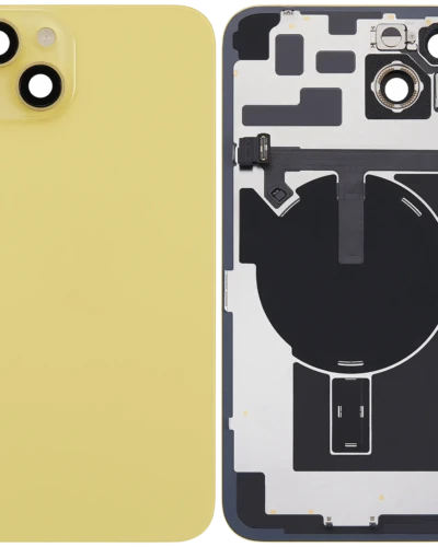Back Glass w/ MagSafe Magnet & NFC & Flashlight Flex For iPhone 14 Plus (Used OEM Pull: Grade B) (Yellow)