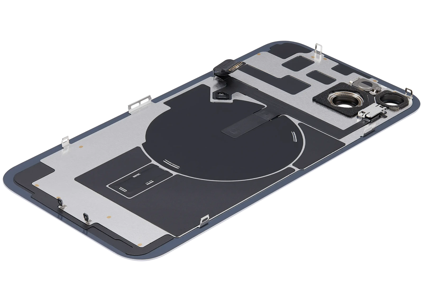 Back Glass w/ MagSafe Magnet & NFC & Flashlight Flex For iPhone 14 Plus (Used OEM Pull: Grade C) (Purple) - Image 6
