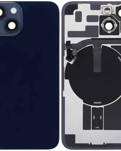 Back Glass w/ MagSafe Magnet & NFC & Flashlight Flex For iPhone 14 (Used OEM Pull: Grade A) (Midnight)