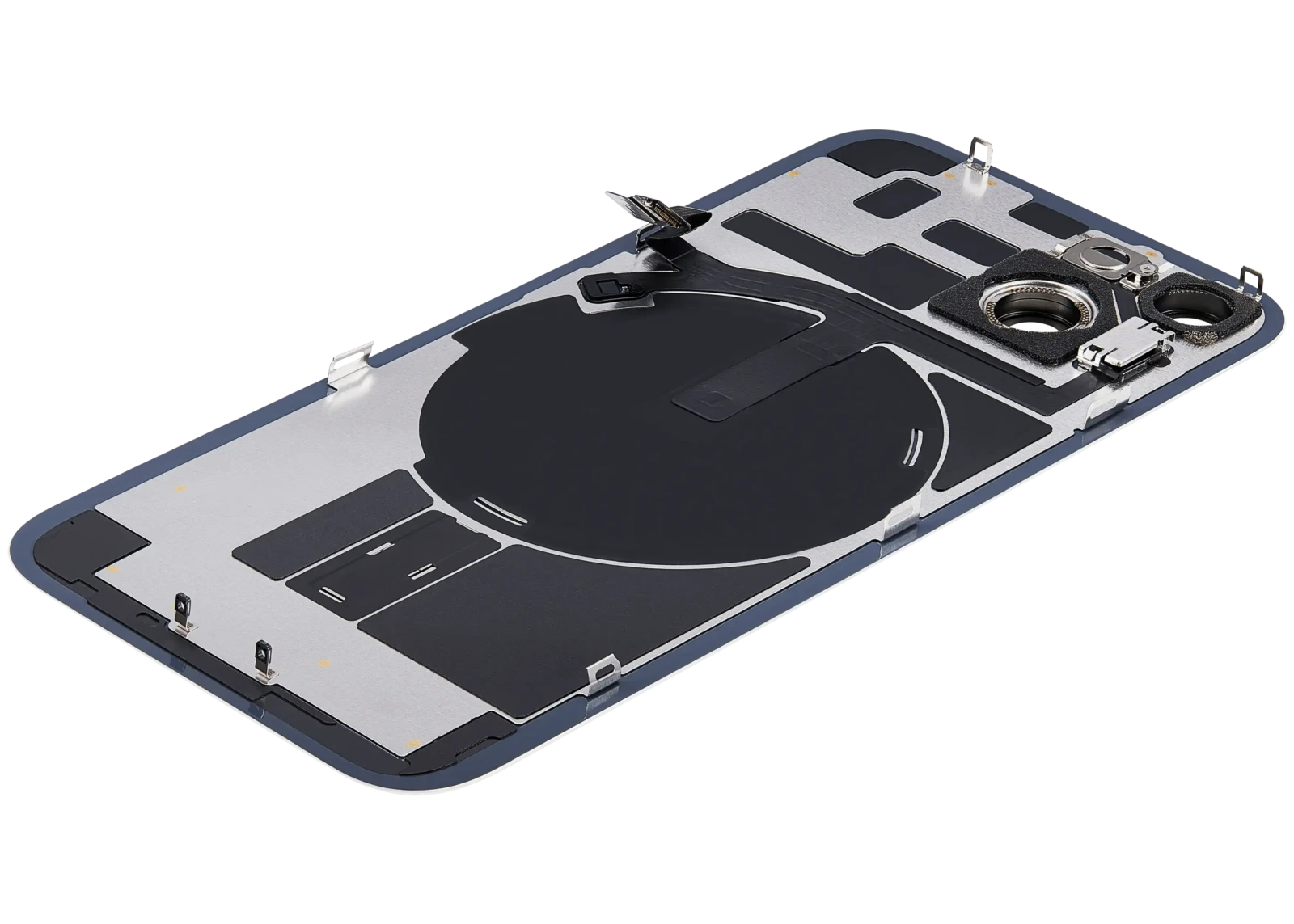 Back Glass w/ MagSafe Magnet & NFC & Flashlight Flex For iPhone 14 (Used OEM Pull: Grade A) (Starlight) - Image 6