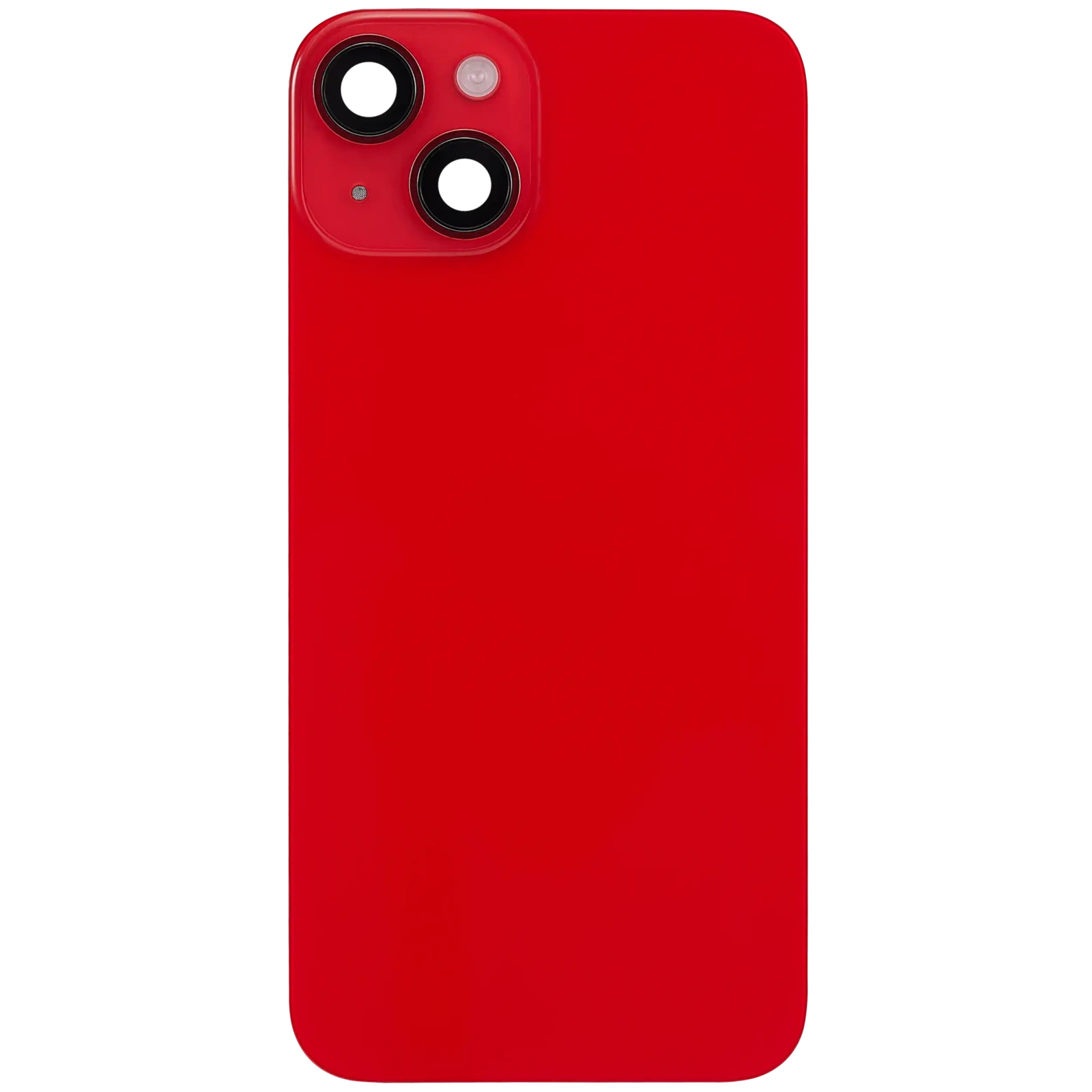 Back Glass w/ MagSafe Magnet & NFC & Flashlight Flex For iPhone 14 (Used OEM Pull: Grade B) (Red) - Image 3