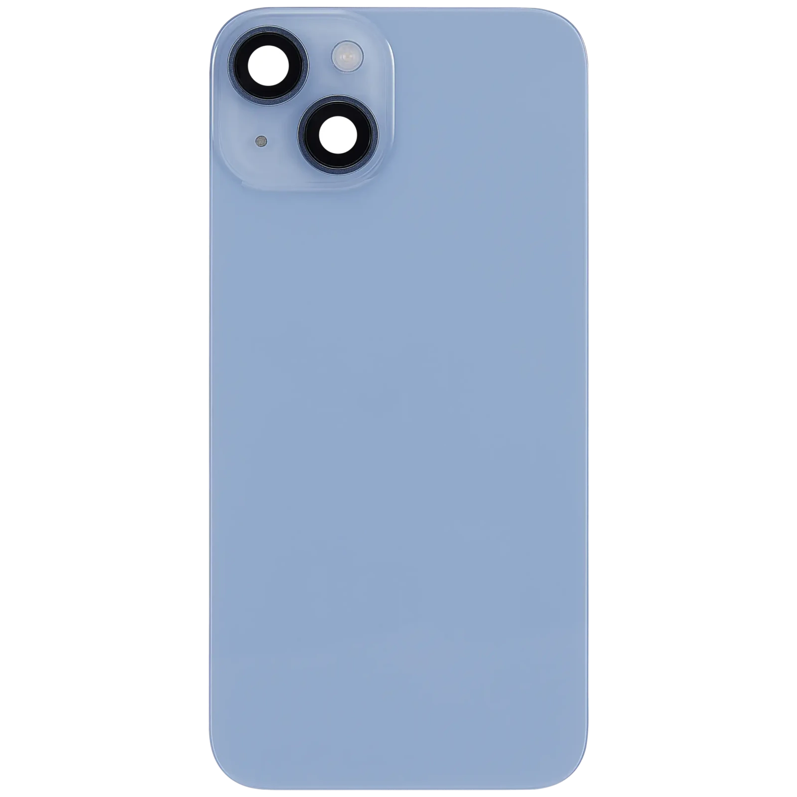 Back Glass w/ MagSafe Magnet & NFC & Flashlight Flex For iPhone 14 (Used OEM Pull: Grade C) (Blue) - Image 3