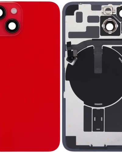 Back Glass w/ MagSafe Magnet & NFC & Flashlight Flex For iPhone 14 (Used OEM Pull: Grade C) (Red)