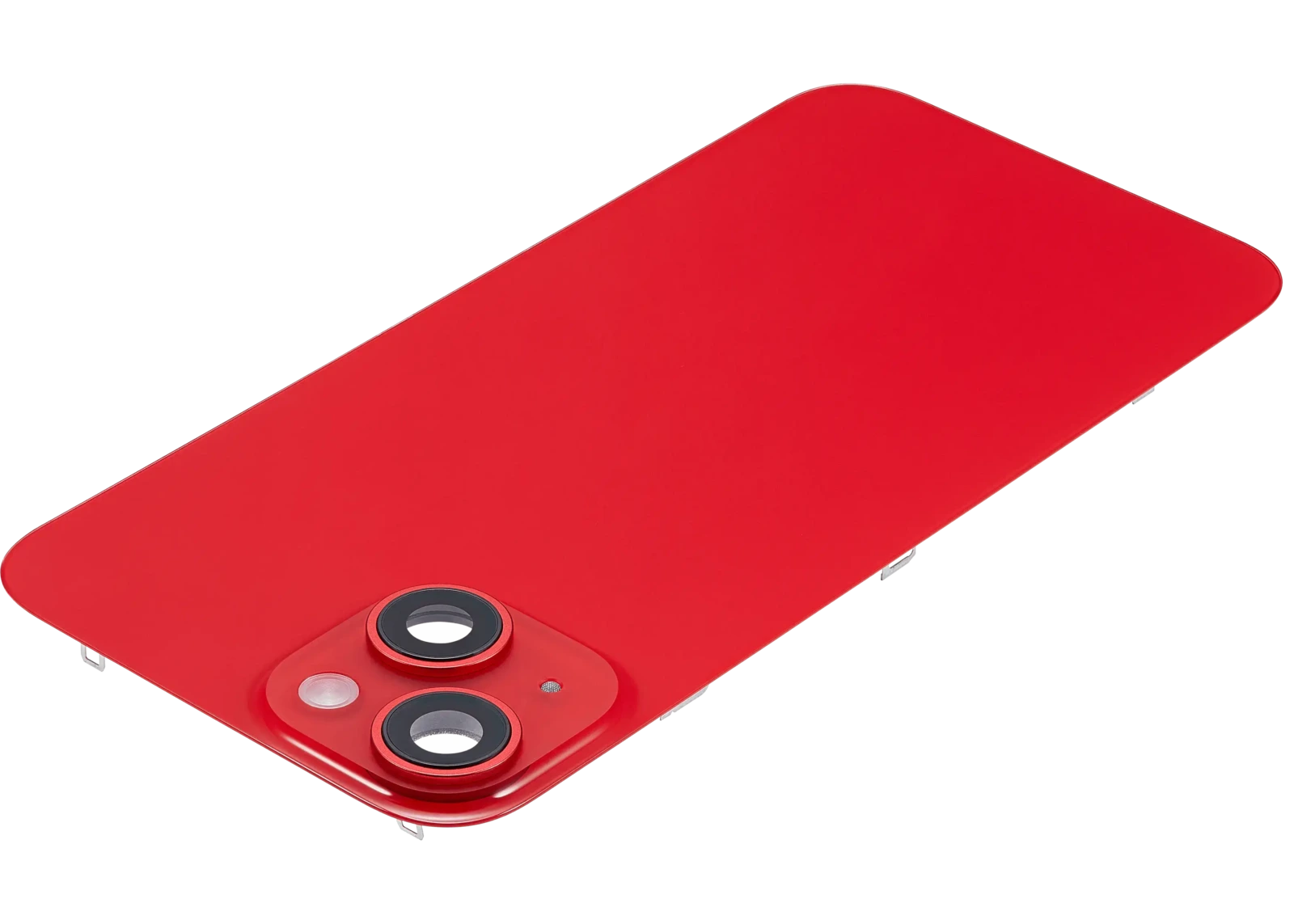Back Glass w/ MagSafe Magnet & NFC & Flashlight Flex For iPhone 14 (Used OEM Pull: Grade C) (Red) - Image 5
