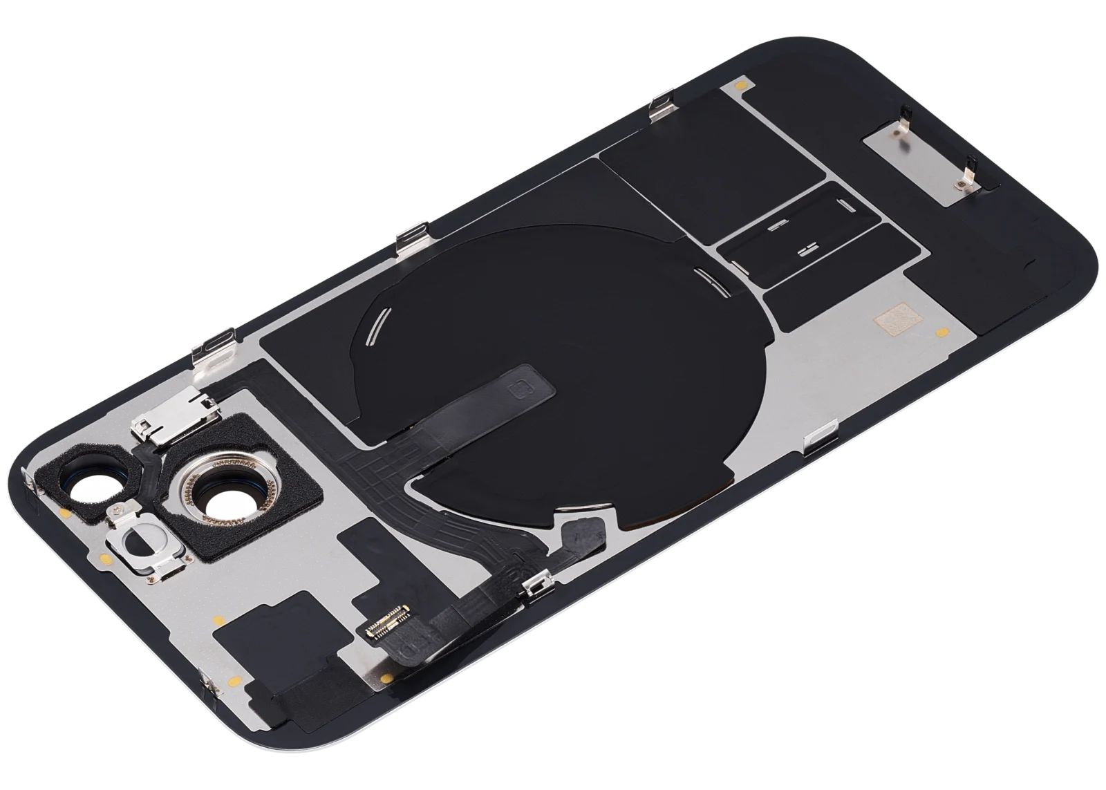 Back Glass w/ MagSafe Magnet & NFC & Flashlight Flex For iPhone 15 (No Logo) (Aftermarket) (Blue) - Image 3