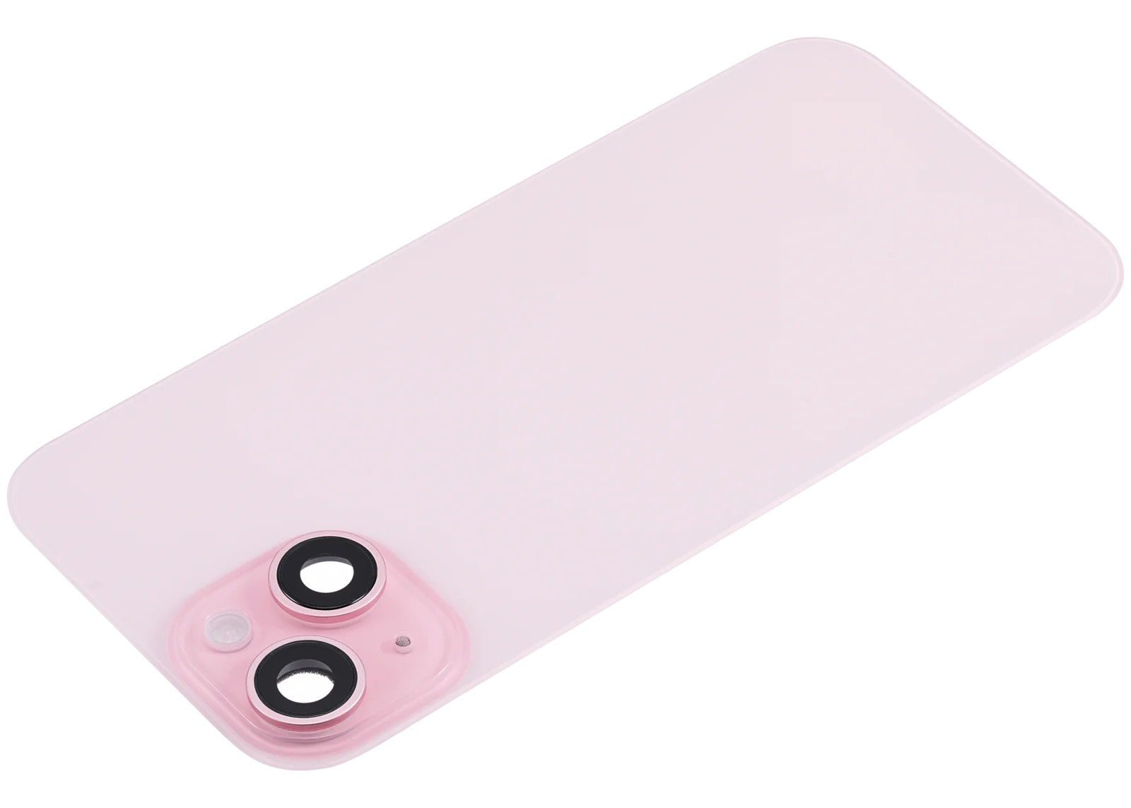 Back Glass w/ MagSafe Magnet & NFC & Flashlight Flex For iPhone 15 (No Logo) (Aftermarket) (Pink) - Image 5