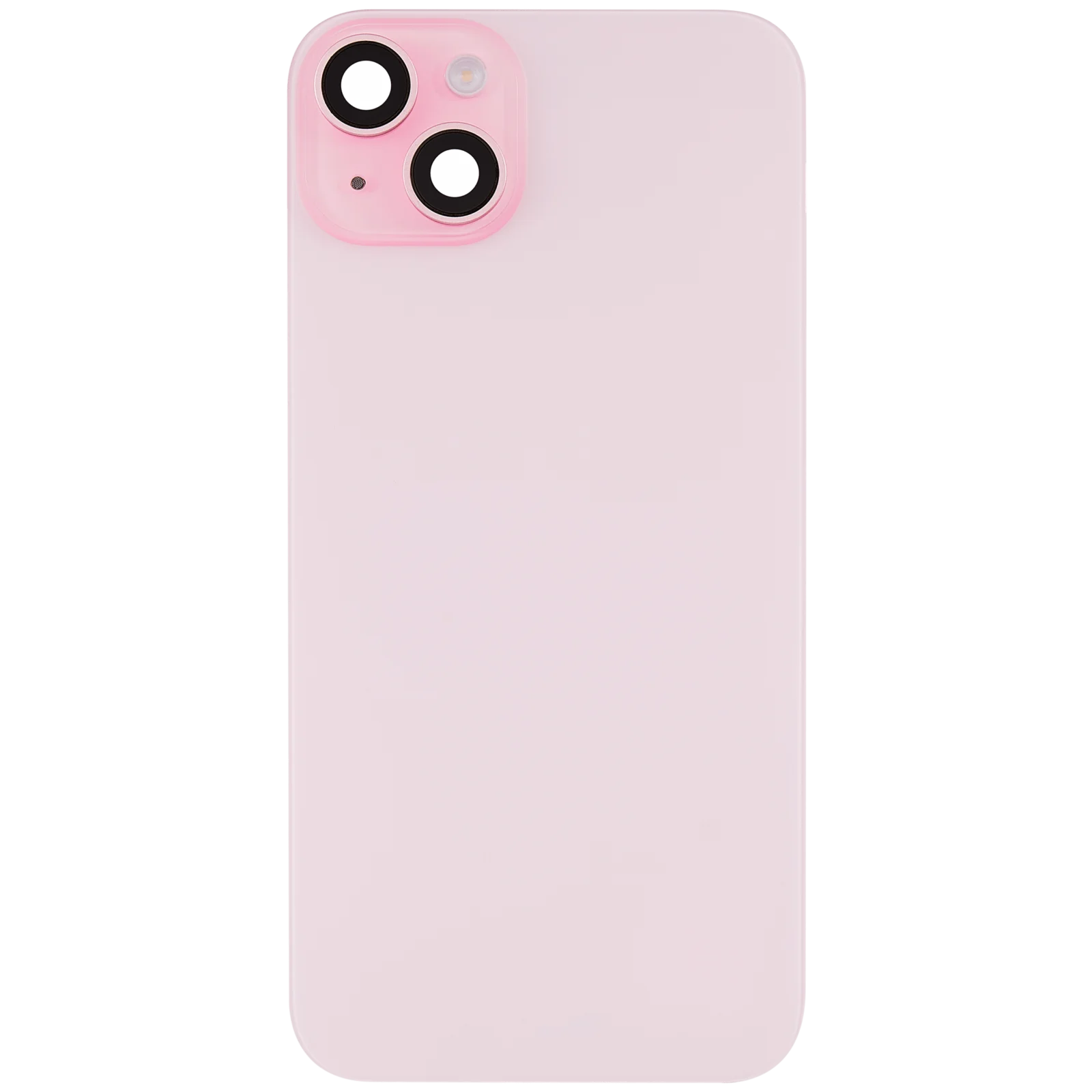 Back Glass w/ MagSafe Magnet & NFC & Flashlight Flex For iPhone 15 Plus (No Logo) (Aftermarket) (Pink) - Image 3