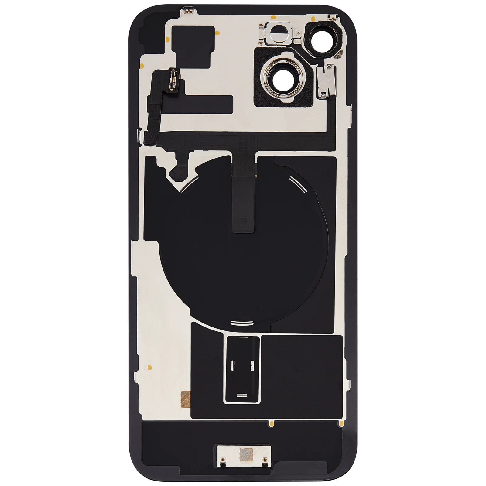 Back Glass w/ MagSafe Magnet & NFC & Flashlight Flex For iPhone 15 Plus (No Logo) (Aftermarket) (Pink) - Image 4