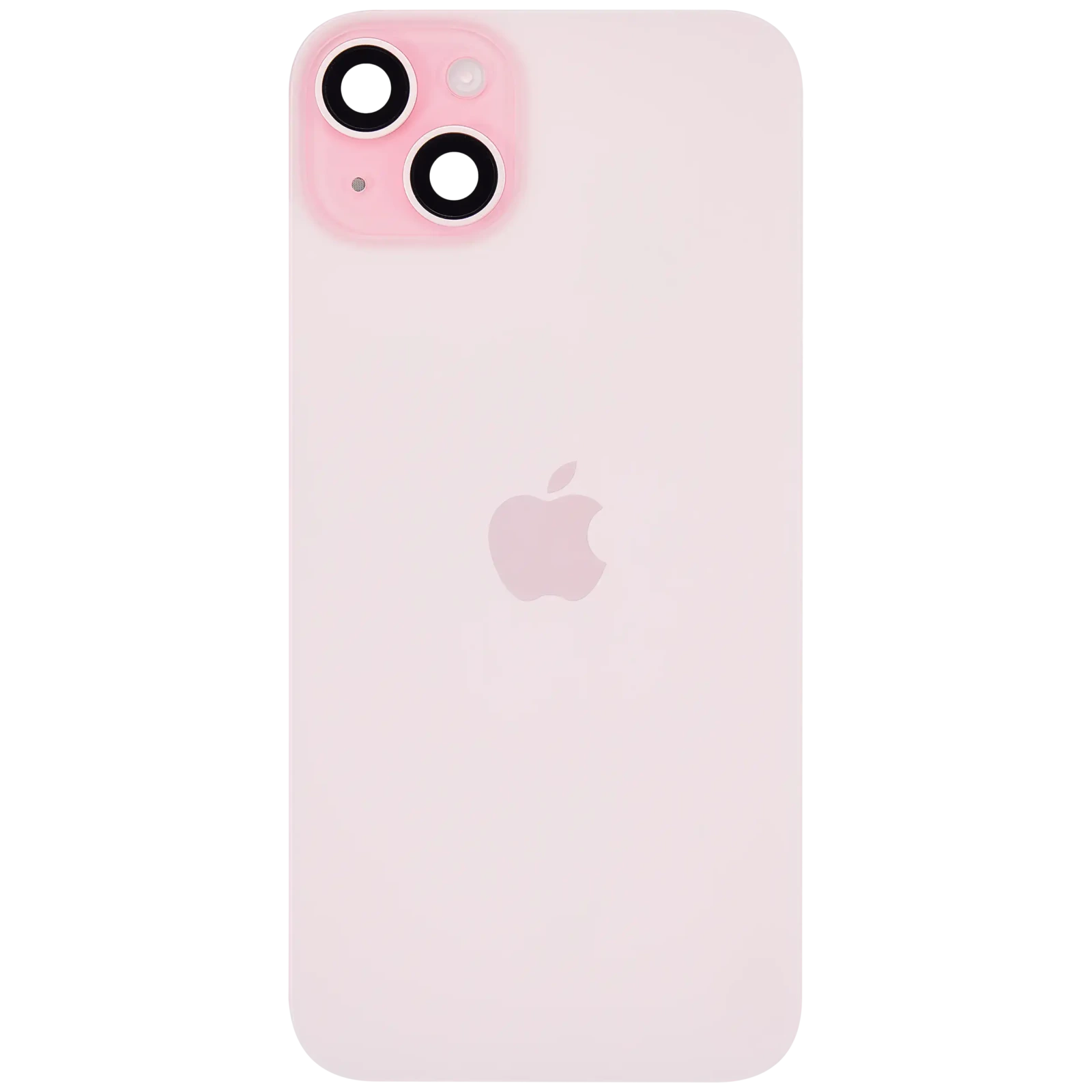 Back Glass w/ MagSafe Magnet & NFC & Flashlight Flex For iPhone 15 Plus (Service Pack) (Pink) - Image 3
