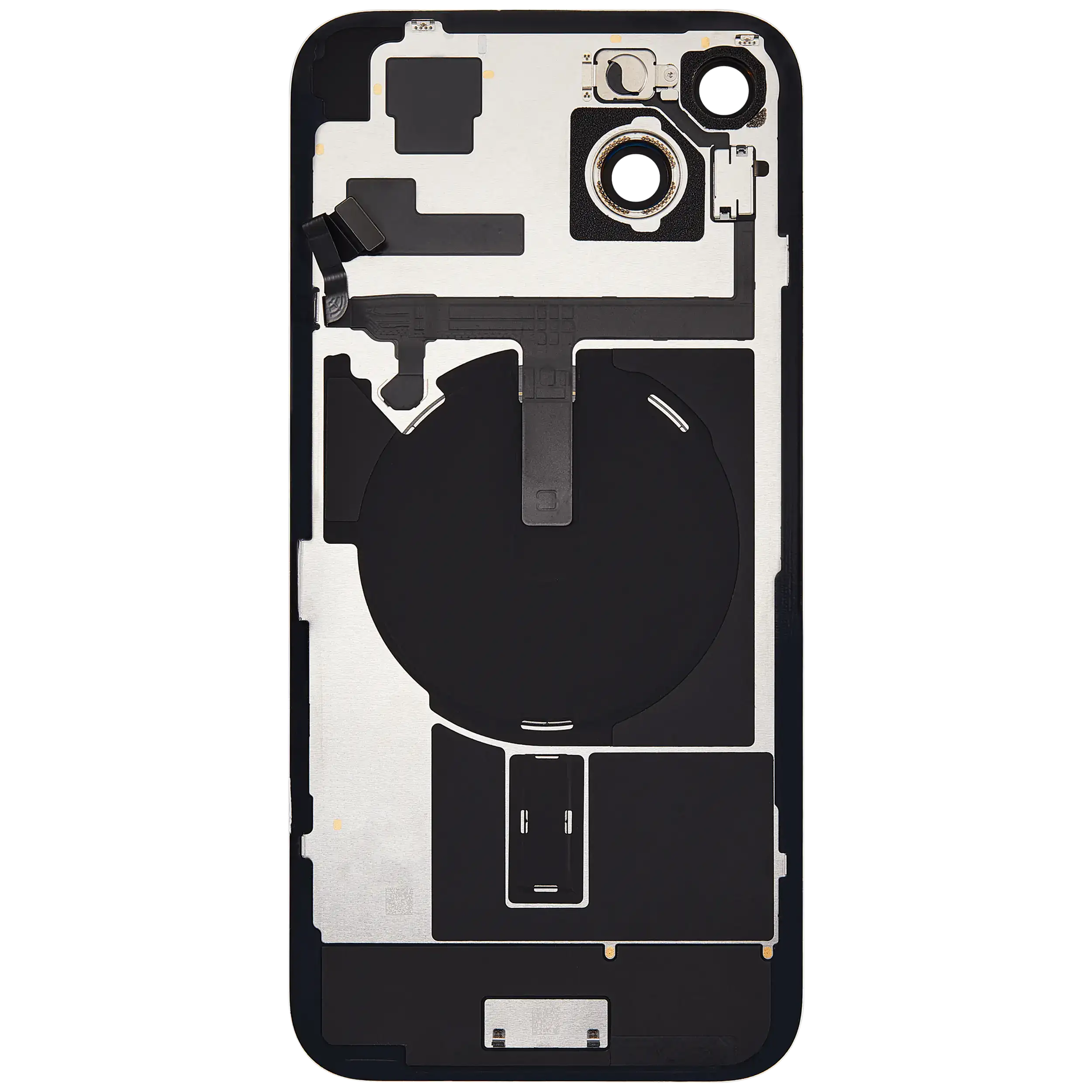 Back Glass w/ MagSafe Magnet & NFC & Flashlight Flex For iPhone 15 Plus (Used OEM Pull: Grade B) (Green) - Image 4