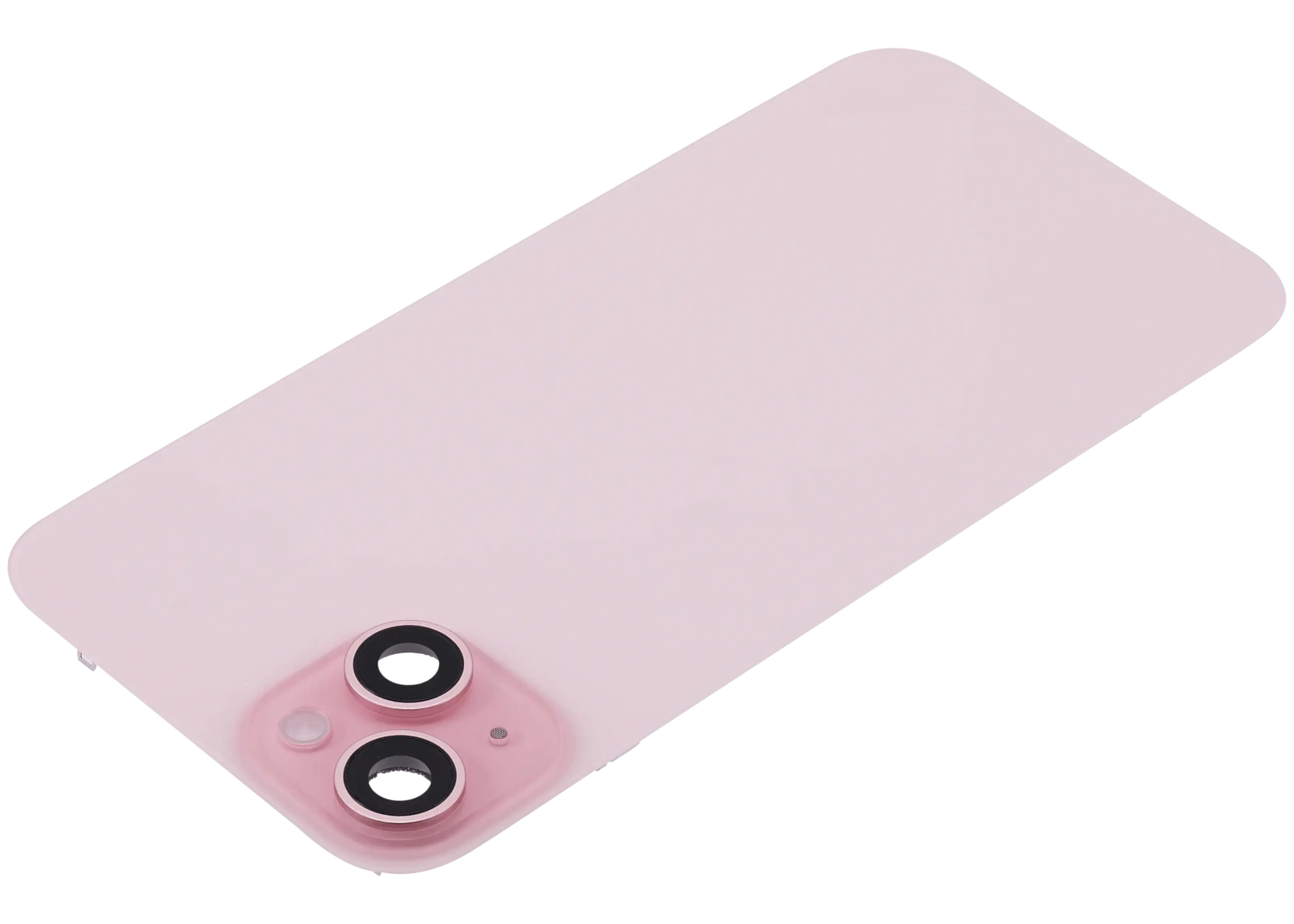 Back Glass w/ MagSafe Magnet & NFC & Flashlight Flex For iPhone 15 Plus (Used OEM Pull: Grade B) (Pink) - Image 5