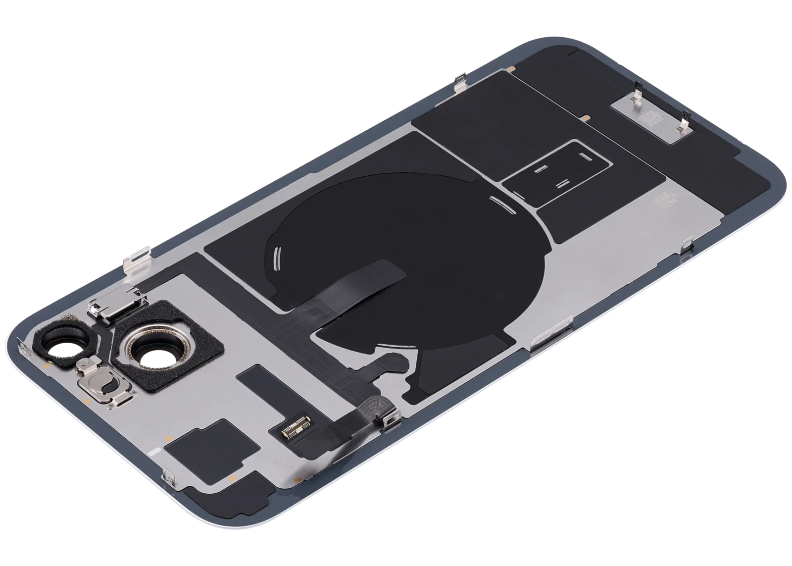 Back Glass w/ MagSafe Magnet & NFC & Flashlight Flex For iPhone 15 Plus (Used OEM Pull: Grade C) (Blue) - Image 6