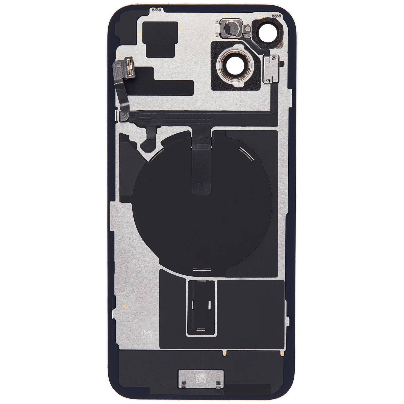 Back Glass w/ MagSafe Magnet & NFC & Flashlight Flex For iPhone 15 Plus (Used OEM Pull: Grade C) (Pink) - Image 4