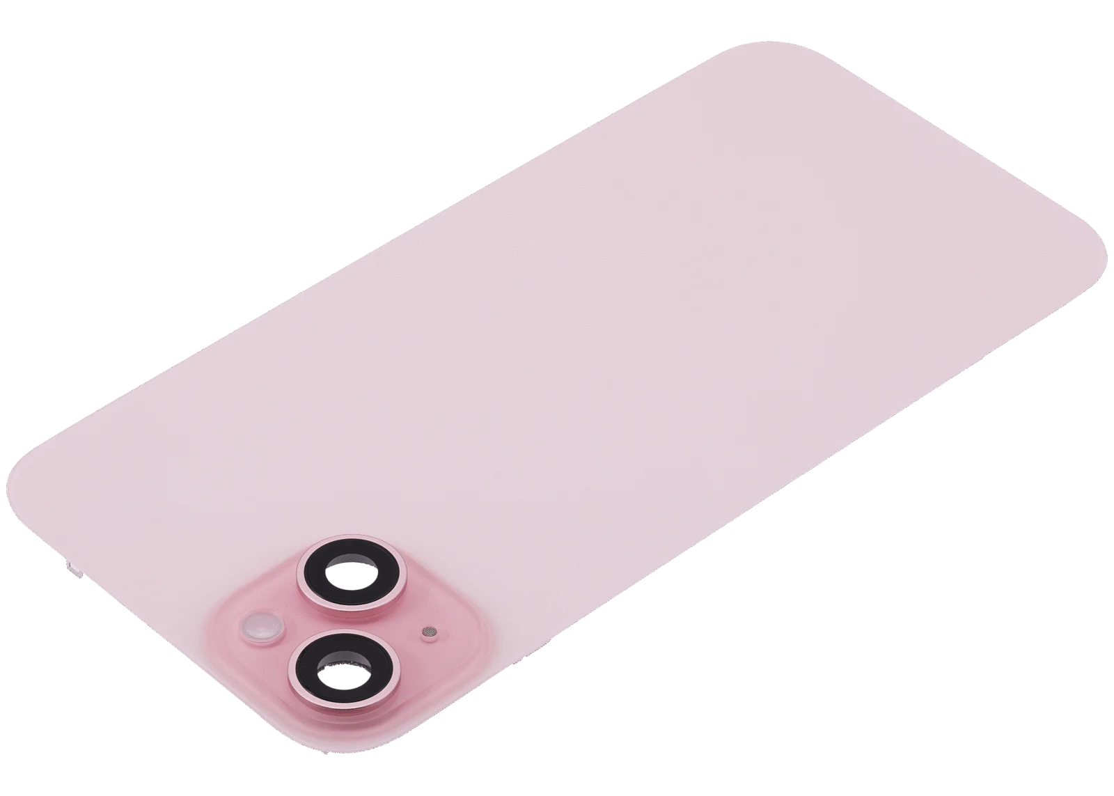 Back Glass w/ MagSafe Magnet & NFC & Flashlight Flex For iPhone 15 Plus (Used OEM Pull: Grade C) (Pink) - Image 5