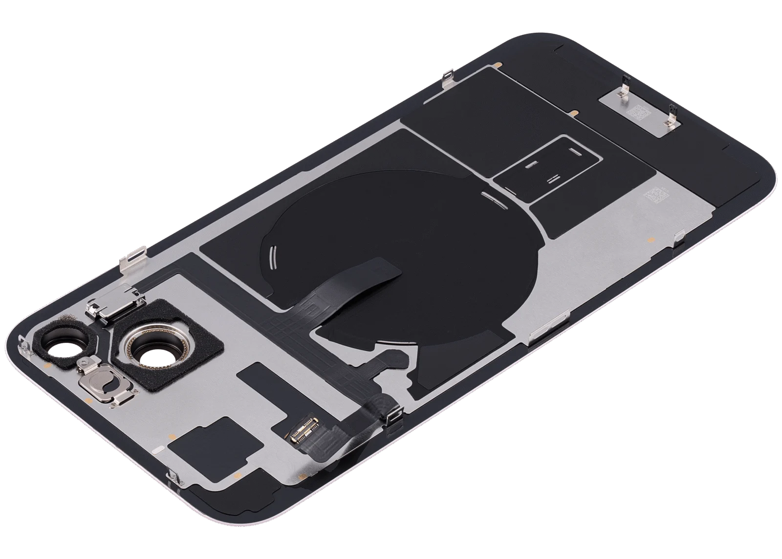 Back Glass w/ MagSafe Magnet & NFC & Flashlight Flex For iPhone 15 Plus (Used OEM Pull: Grade C) (Pink) - Image 6