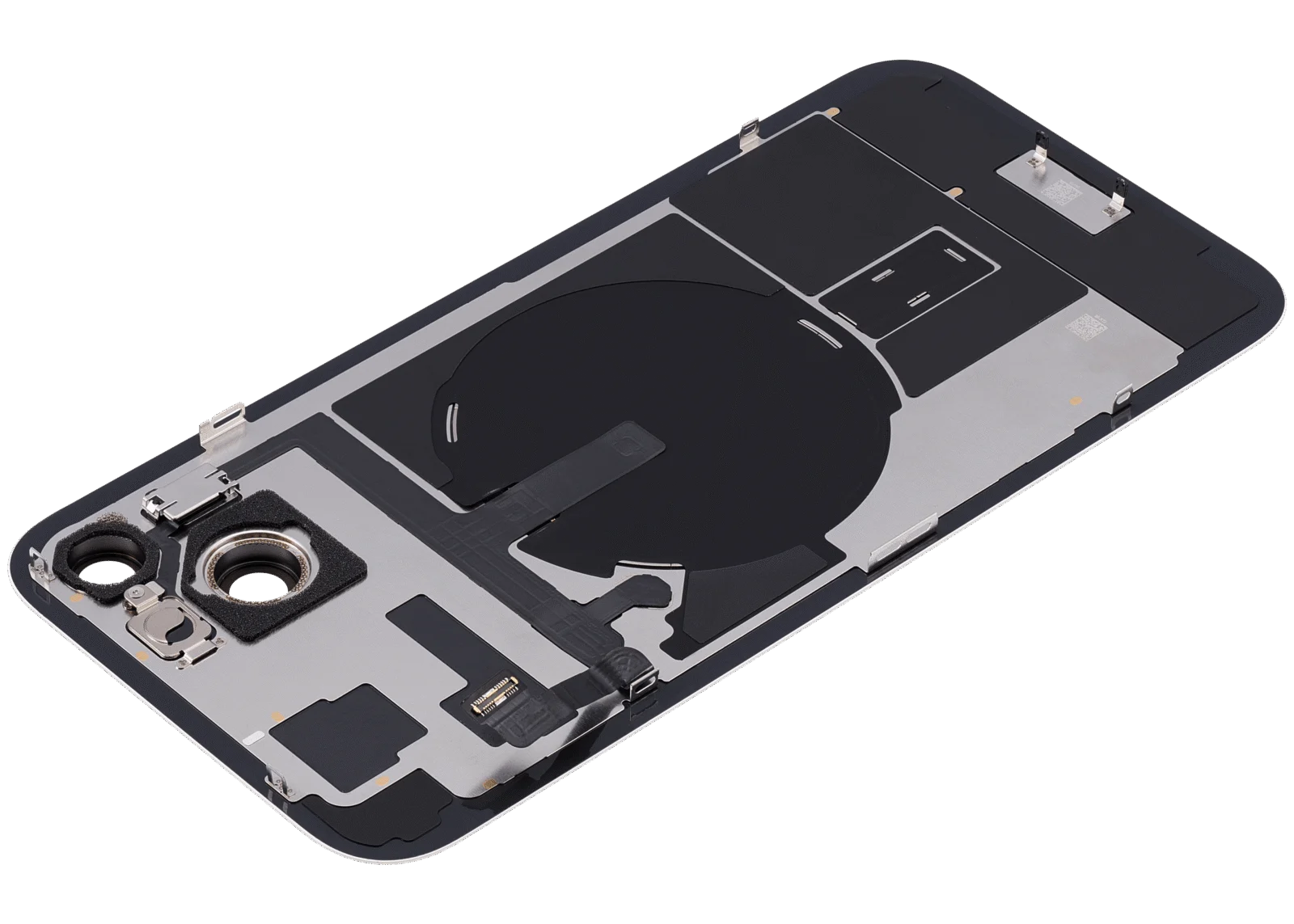 Back Glass w/ MagSafe Magnet & NFC & Flashlight Flex For iPhone 15 Plus (Used OEM Pull: Grade C) (Yellow) - Image 6
