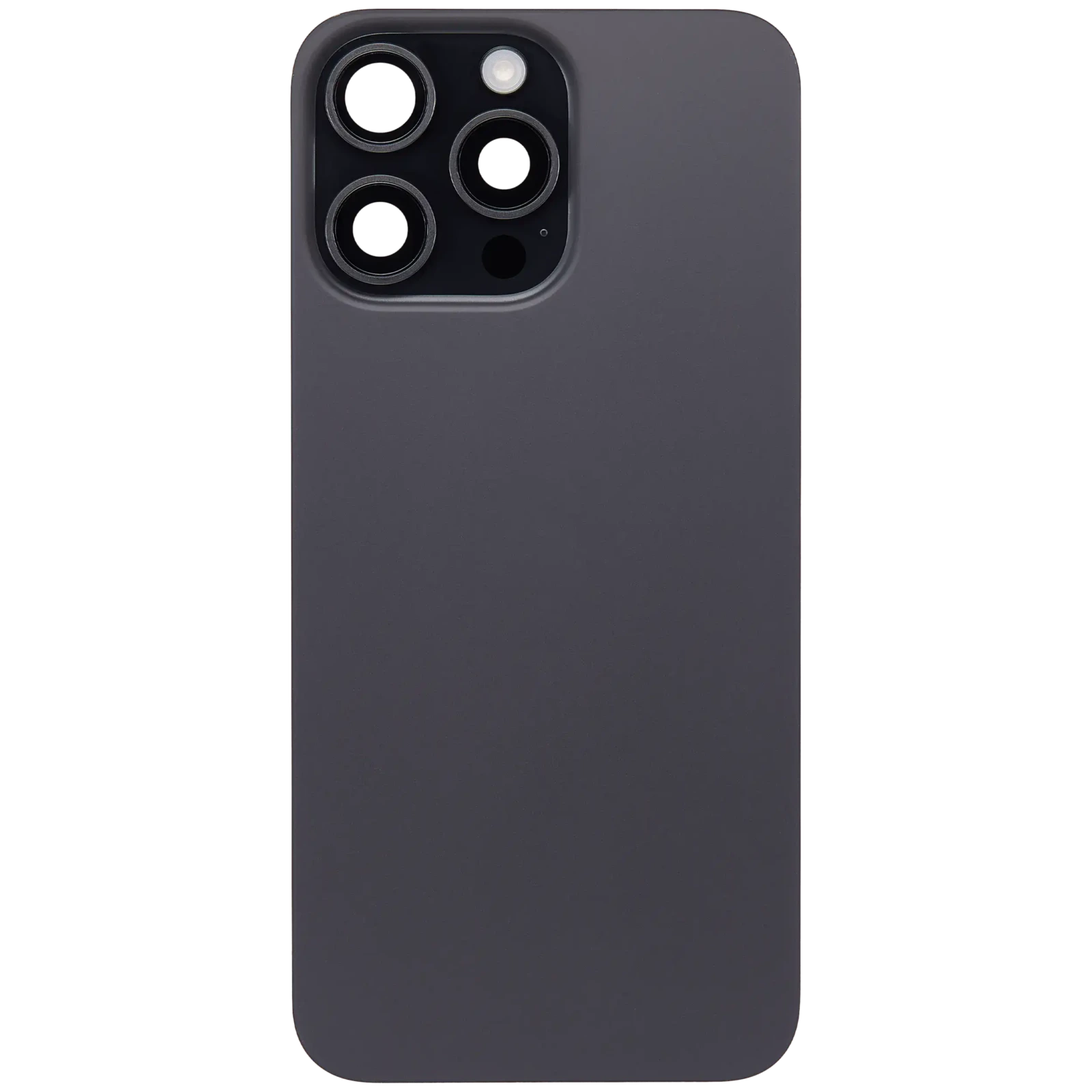 Back Glass w/ MagSafe Magnet & NFC & Flashlight Flex For iPhone 15 Pro Max (Used OEM Pull: Grade B) (Black Titanium) - Image 3