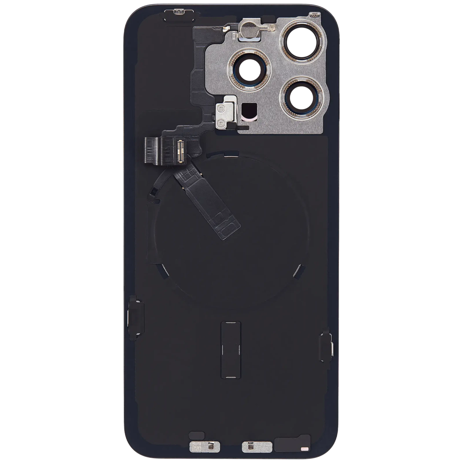 Back Glass w/ MagSafe Magnet & NFC & Flashlight Flex For iPhone 15 Pro Max (Used OEM Pull: Grade C) (Blue Titanium) - Image 4