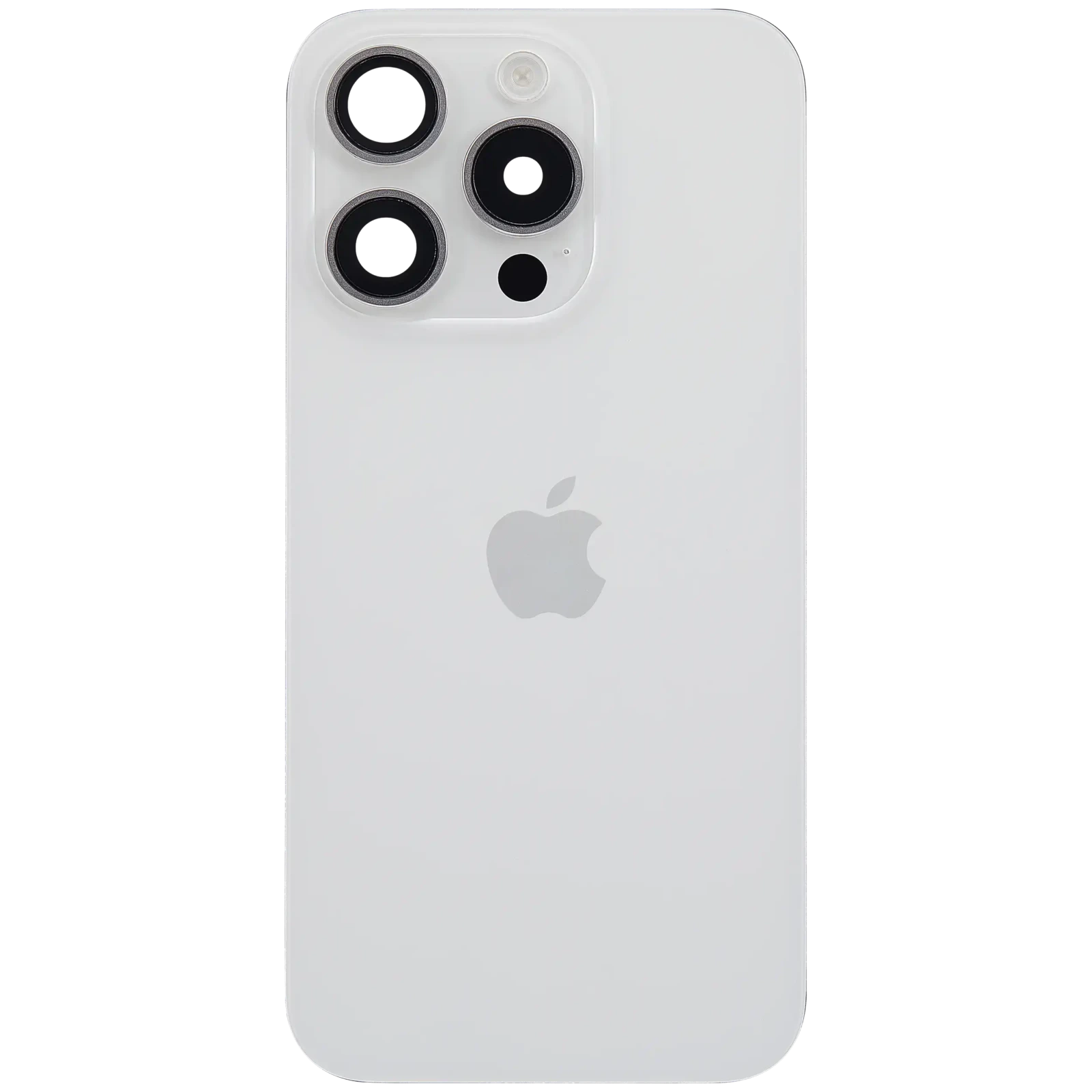 Back Glass w/ MagSafe Magnet & NFC & Flashlight Flex For iPhone 15 Pro (Service Pack) (White Titanium) - Image 3