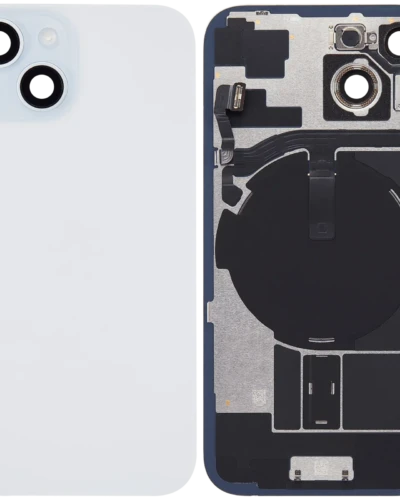 Back Glass w/ MagSafe Magnet & NFC & Flashlight Flex For iPhone 15 (Used OEM Pull: Grade B) (Blue)