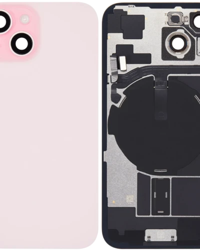 Back Glass w/ MagSafe Magnet & NFC & Flashlight Flex For iPhone 15 (Used OEM Pull: Grade B) (Pink)