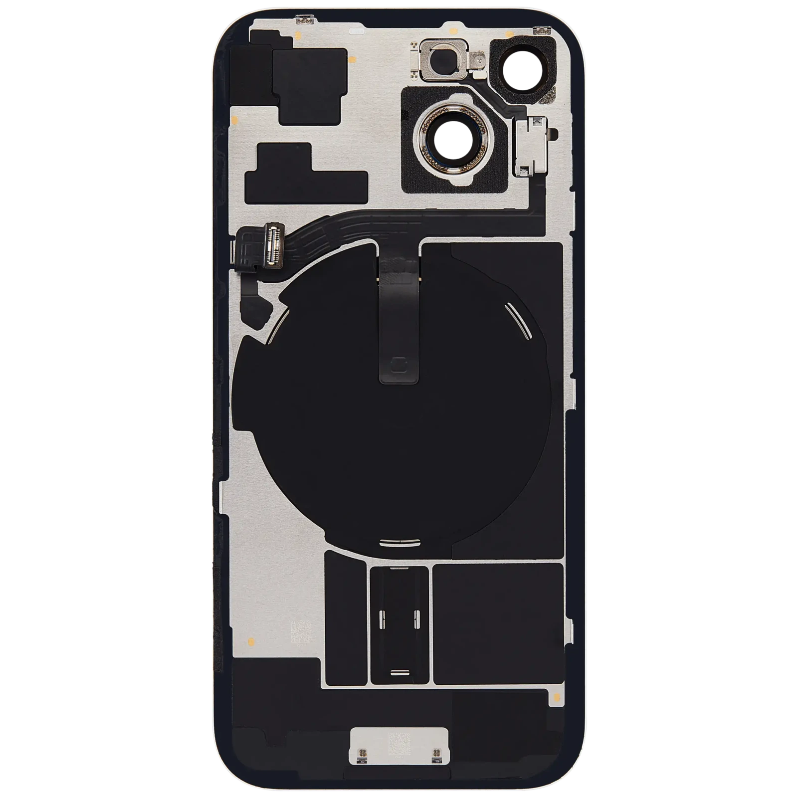Back Glass w/ MagSafe Magnet & NFC & Flashlight Flex For iPhone 15 (Used OEM Pull: Grade C) (Green) - Image 4