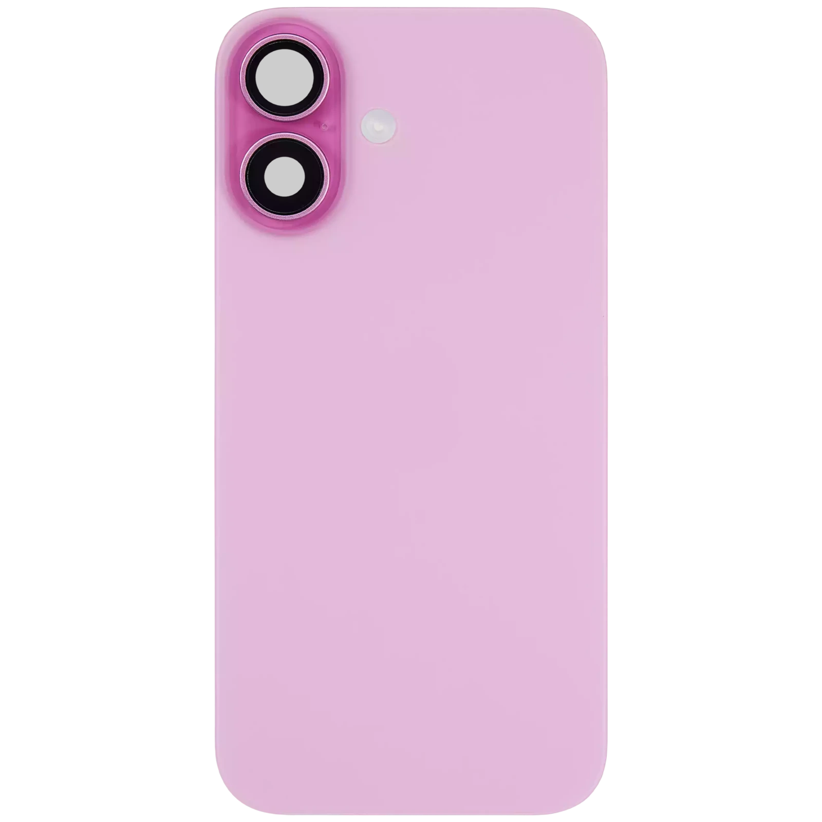 Back Glass w/ MagSafe Magnet & NFC & Flashlight Flex For iPhone 16 Plus (Used OEM Pull: Grade A) (Pink) - Image 3