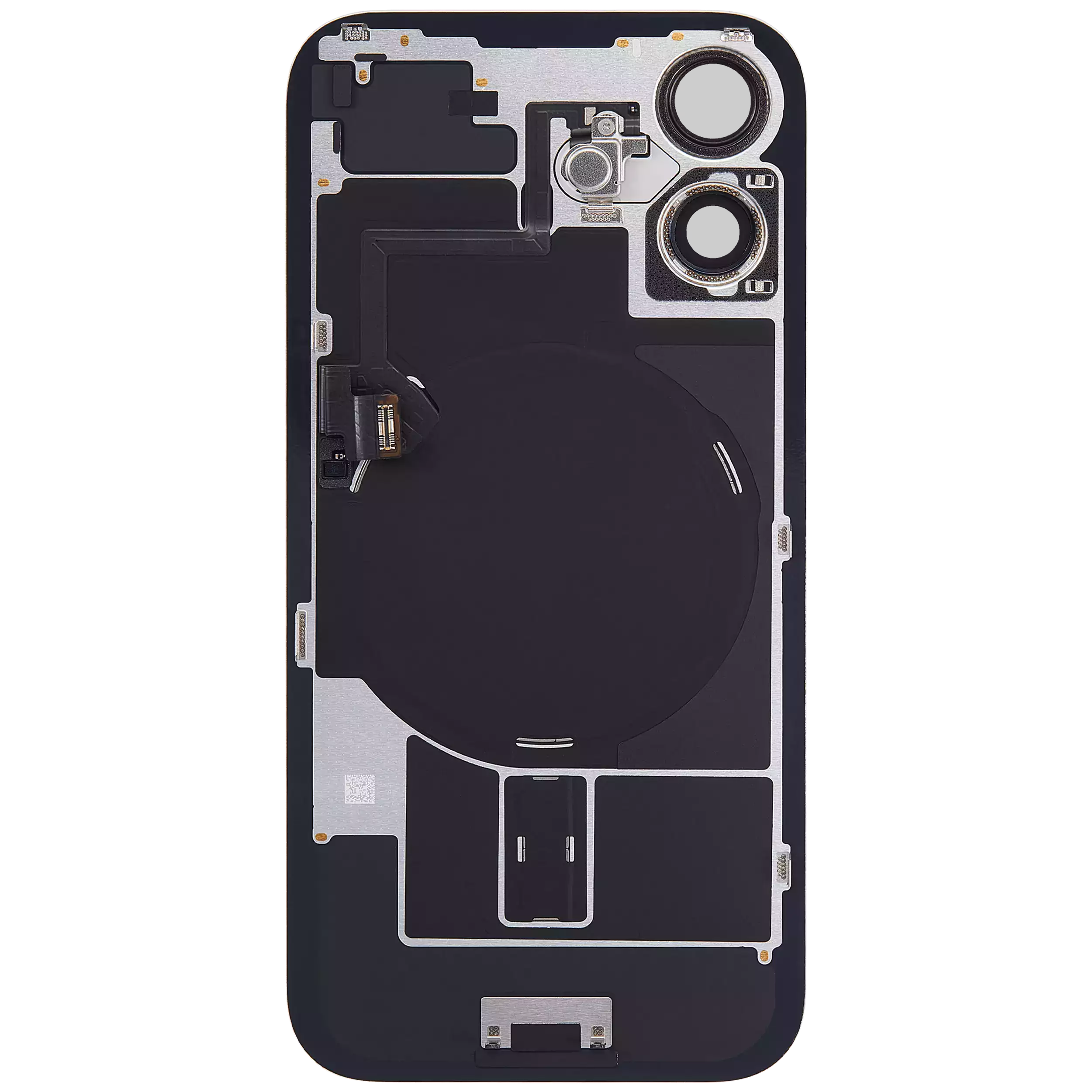 Back Glass w/ MagSafe Magnet & NFC & Flashlight Flex For iPhone 16 Plus (Used OEM Pull: Grade A) (Pink) - Image 4