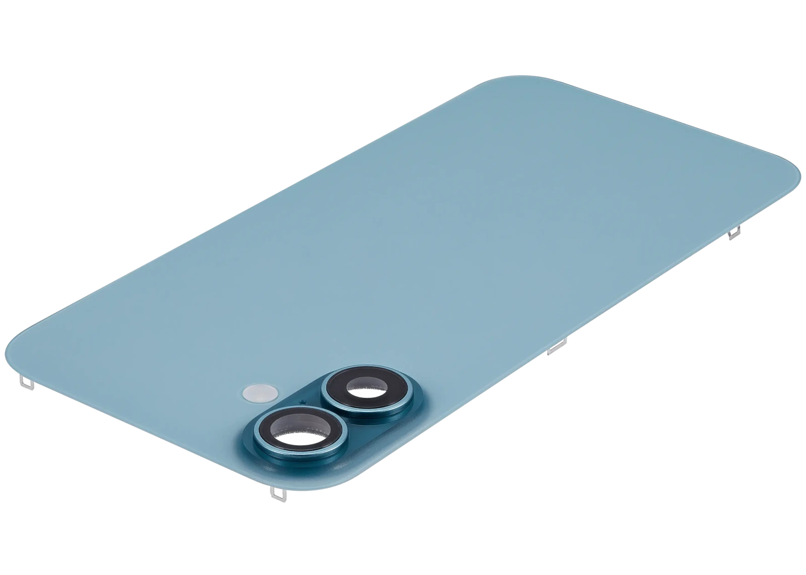 Back Glass w/ MagSafe Magnet & NFC & Flashlight Flex For iPhone 16 Plus (Used OEM Pull: Grade A) (Teal) - Image 5