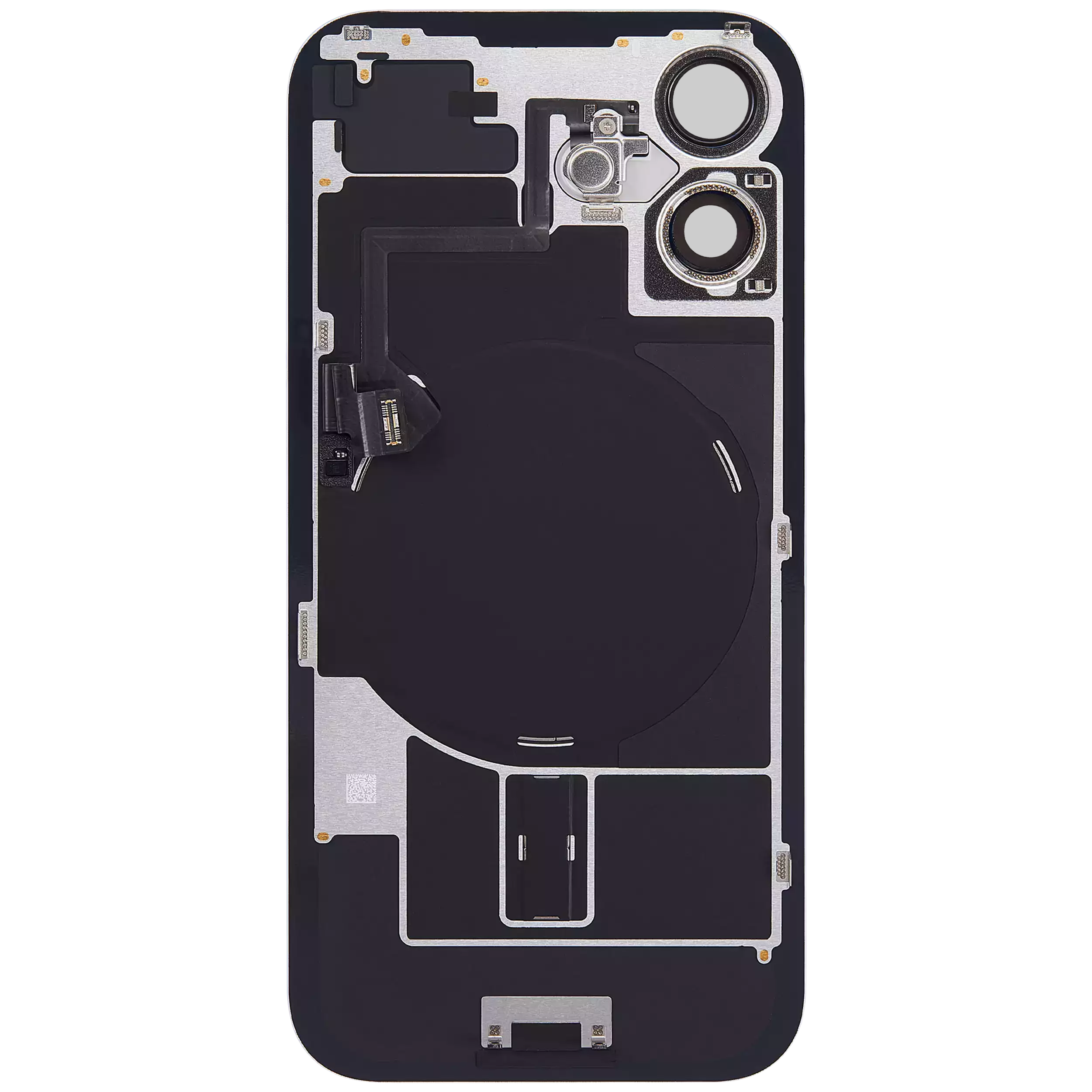 Back Glass w/ MagSafe Magnet & NFC & Flashlight Flex For iPhone 16 Plus (Used OEM Pull: Grade A) (Ultramarine) - Image 4