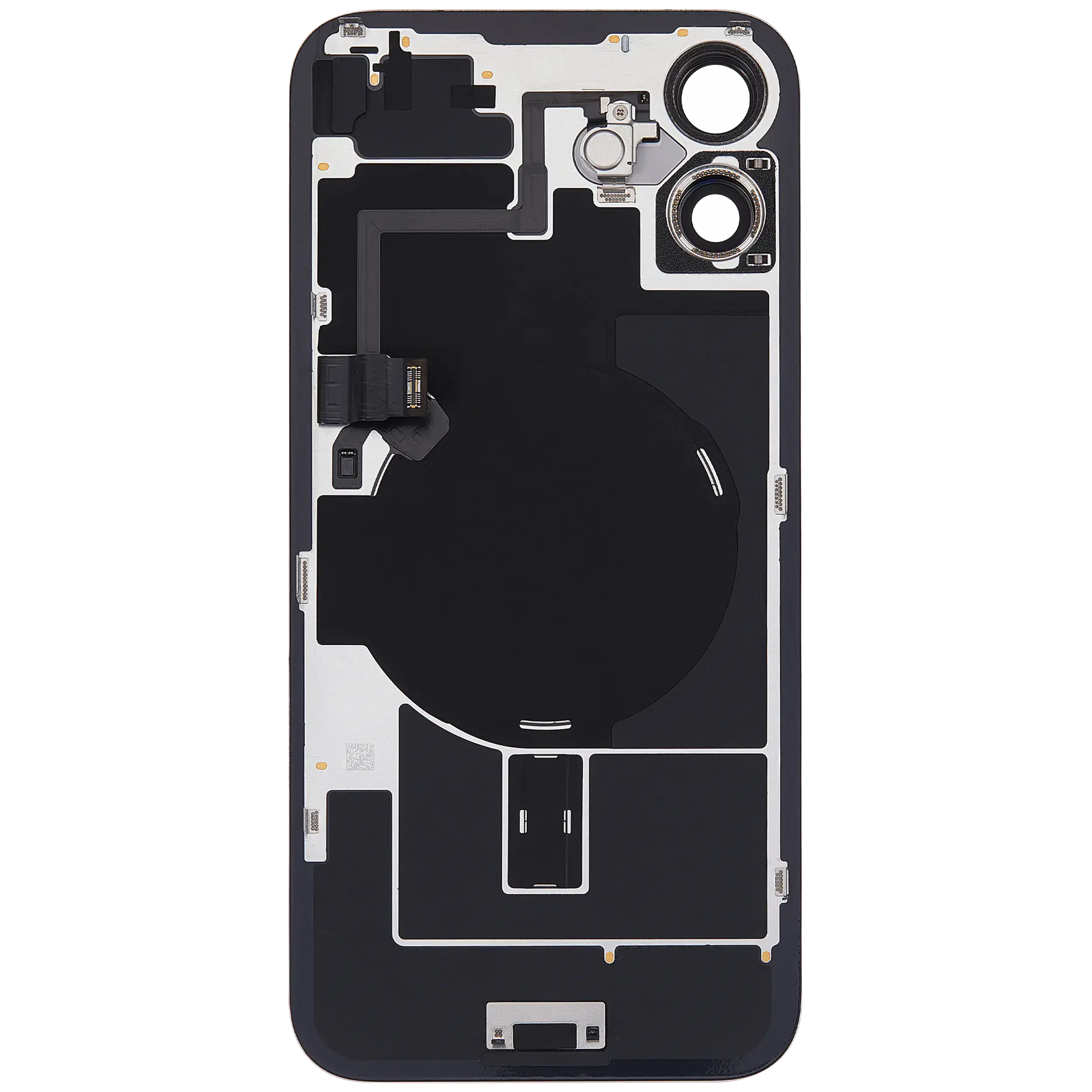 Back Glass w/ MagSafe Magnet & NFC & Flashlight Flex For iPhone 16 Plus (Used OEM Pull: Grade C) (Pink) - Image 4