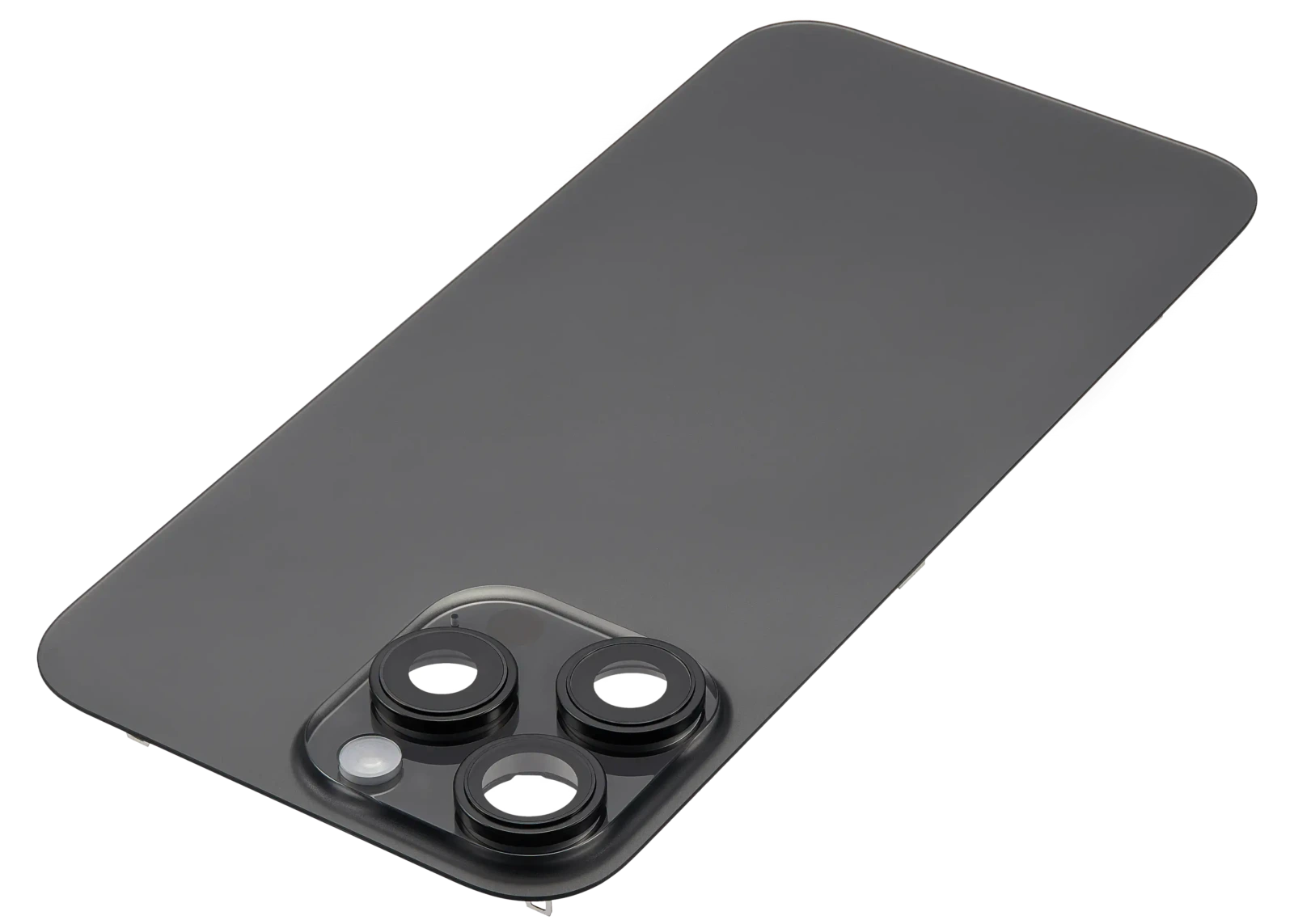 Back Glass w/ MagSafe Magnet & NFC & Flashlight Flex For iPhone 16 Pro Max (No Logo) (Aftermarket) (Black Titanium) - Image 5