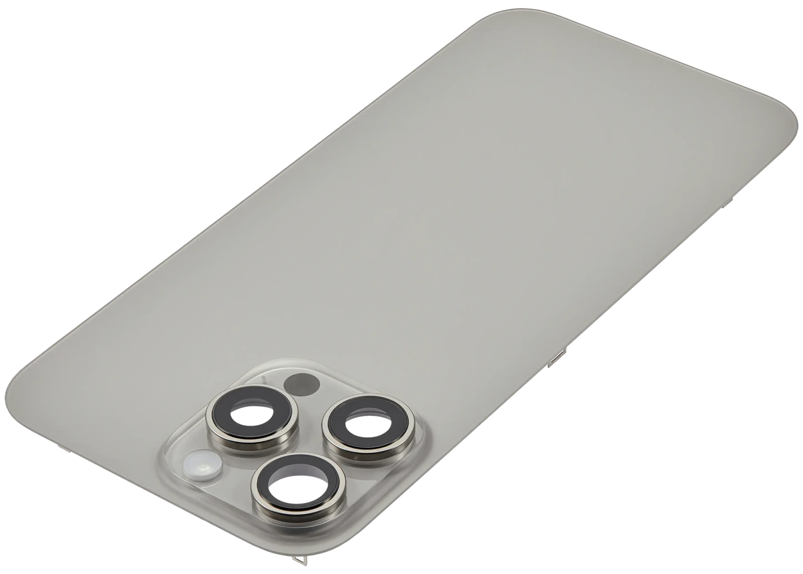 Back Glass w/ MagSafe Magnet & NFC & Flashlight Flex For iPhone 16 Pro Max (No Logo) (Aftermarket) (Natural Titanium) - Image 5