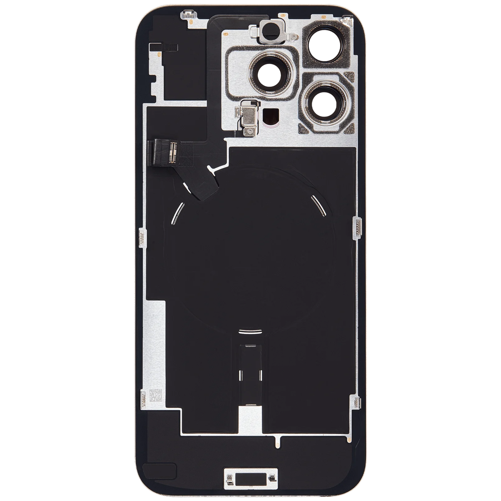Back Glass w/ MagSafe Magnet & NFC & Flashlight Flex For iPhone 16 Pro Max (Service Pack) (Desert Titanium) - Image 4