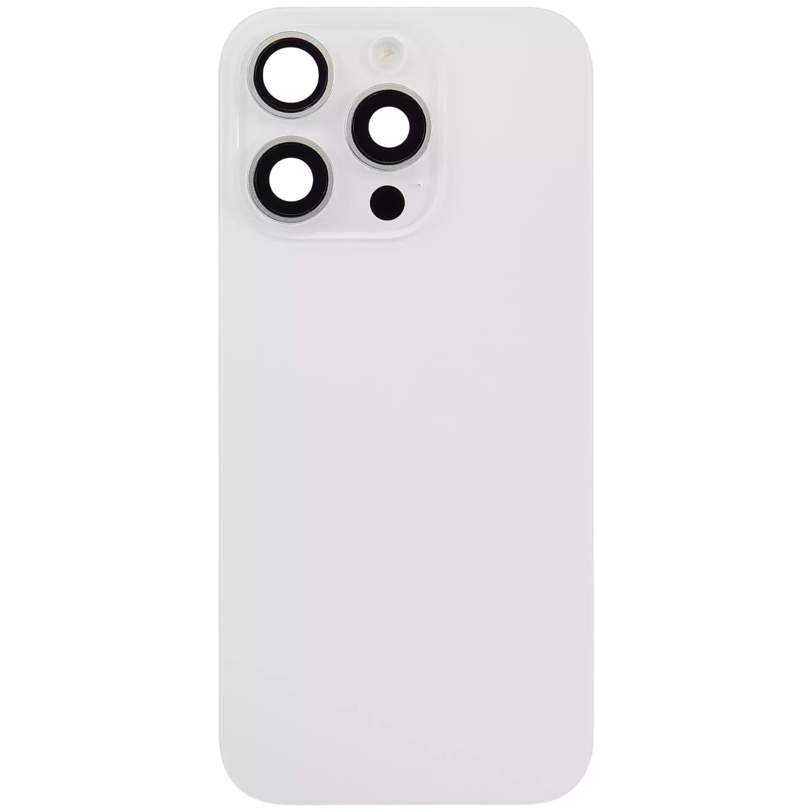 Back Glass w/ MagSafe Magnet & NFC & Flashlight Flex For iPhone 16 Pro (Used OEM Pull: Grade A) (White Titanium) - Image 2