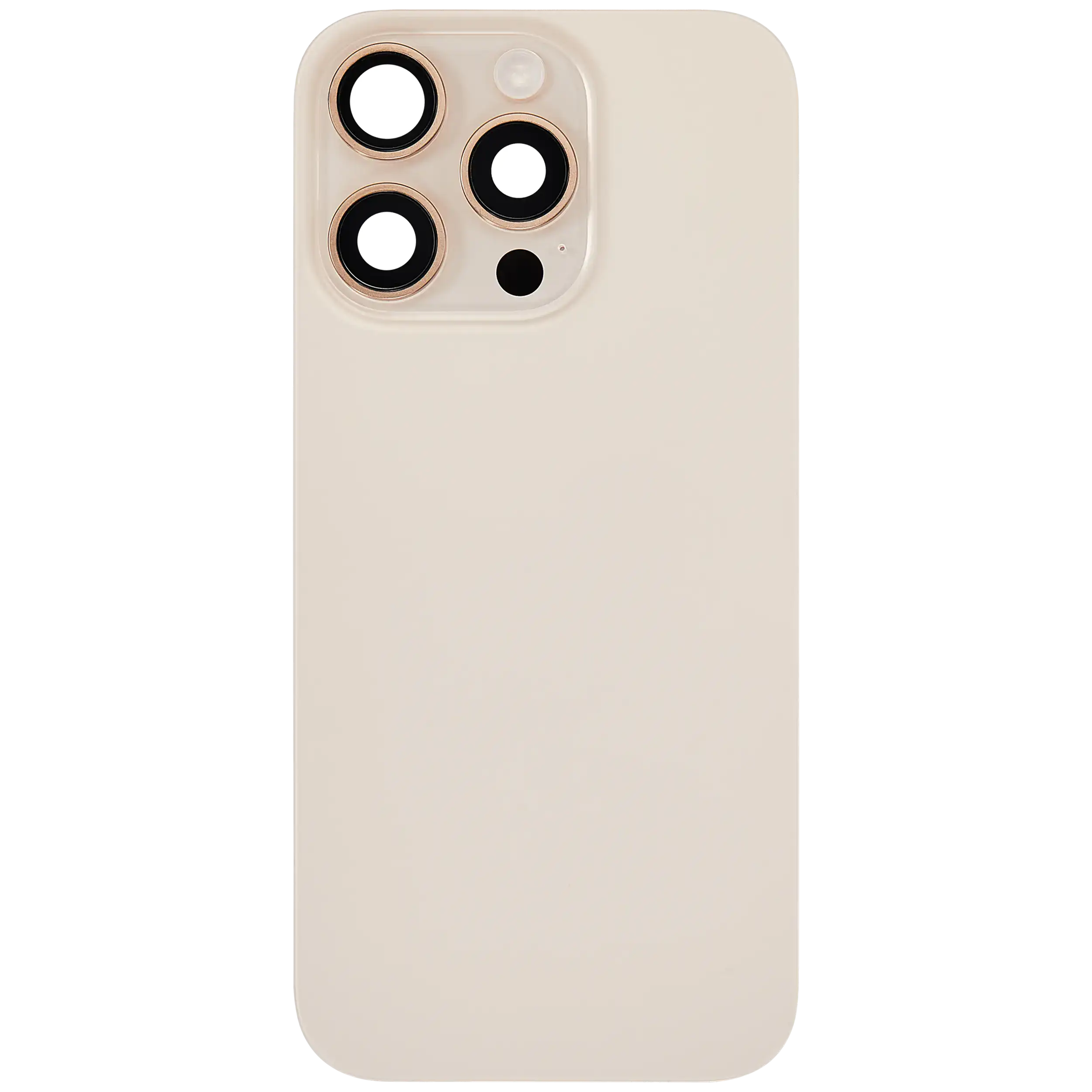 Back Glass w/ MagSafe Magnet & NFC & Flashlight Flex For iPhone 16 Pro (Used OEM Pull: Grade B) (Desert Titanium) - Image 3