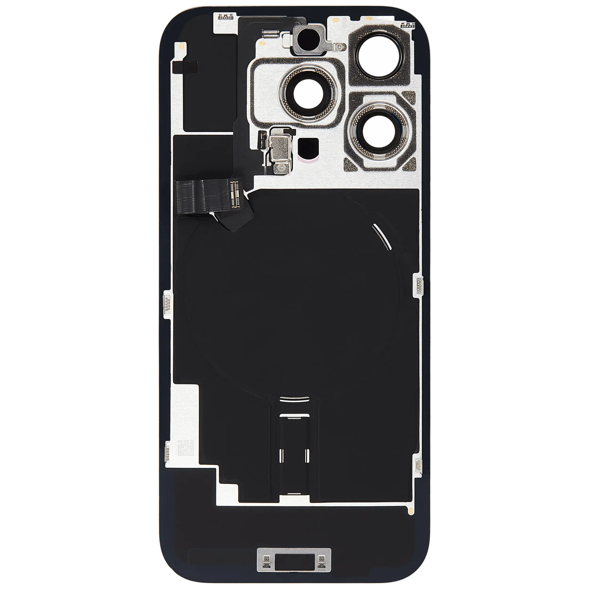 Back Glass w/ MagSafe Magnet & NFC & Flashlight Flex For iPhone 16 Pro (Used OEM Pull: Grade B) (Desert Titanium) - Image 4