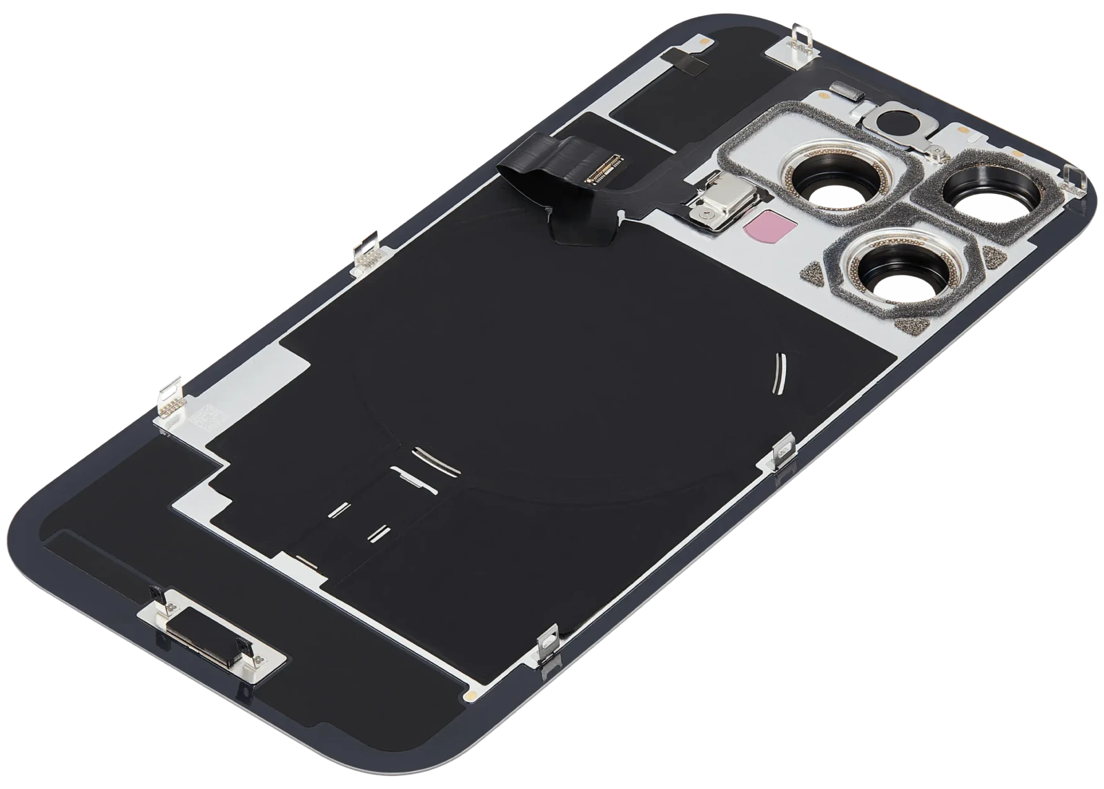 Back Glass w/ MagSafe Magnet & NFC & Flashlight Flex For iPhone 16 Pro (Used OEM Pull: Grade B) (Natural Titanium) - Image 6