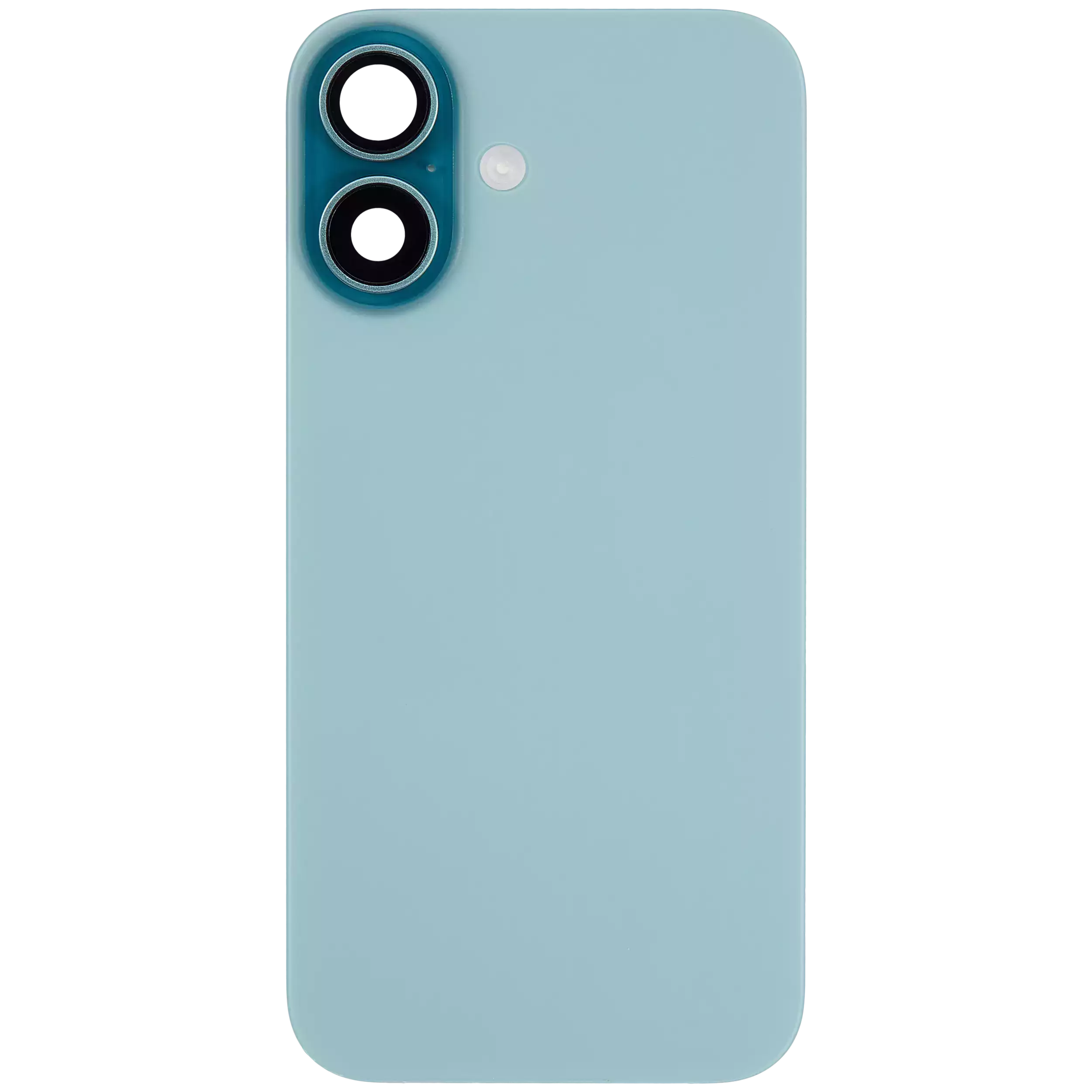 Back Glass w/ MagSafe Magnet & NFC & Flashlight Flex For iPhone 16 (Used OEM Pull: Grade A) (Teal) - Image 3