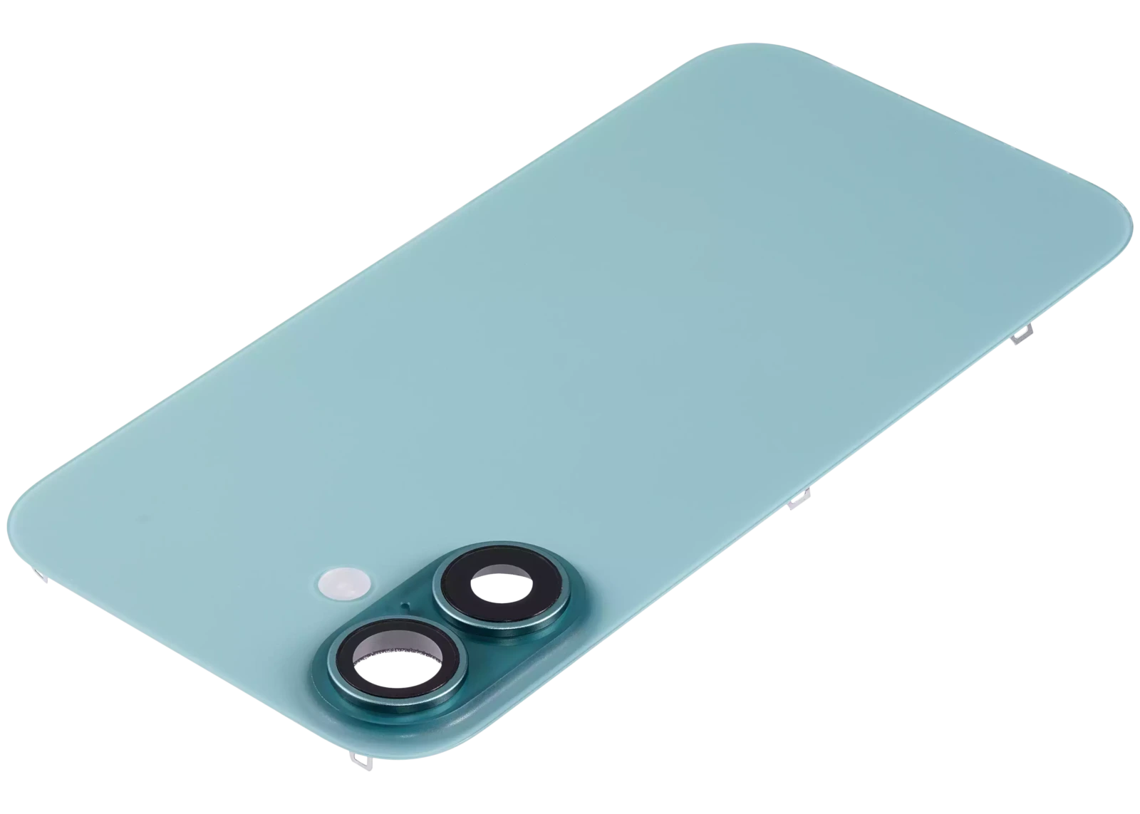 Back Glass w/ MagSafe Magnet & NFC & Flashlight Flex For iPhone 16 (Used OEM Pull: Grade A) (Teal) - Image 5
