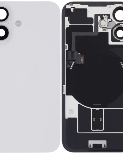 Back Glass w/ MagSafe Magnet & NFC & Flashlight Flex For iPhone 16 (Used OEM Pull: Grade A) (White)
