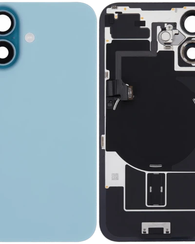 Back Glass w/ MagSafe Magnet & NFC & Flashlight Flex For iPhone 16 (Used OEM Pull: Grade B) (Teal)