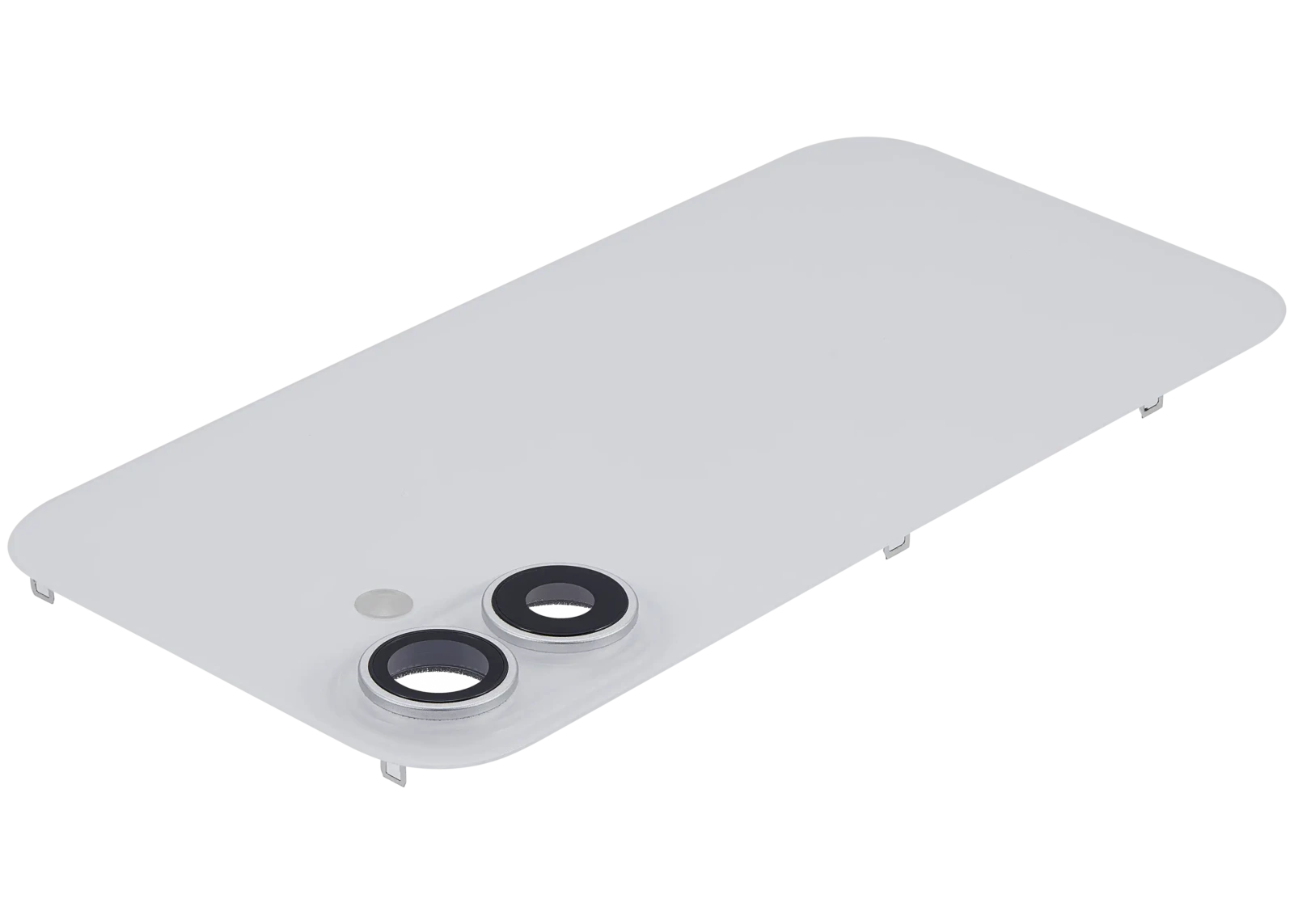 Back Glass w/ MagSafe Magnet & NFC & Flashlight Flex For iPhone 16 (Used OEM Pull: Grade B) (White) - Image 5
